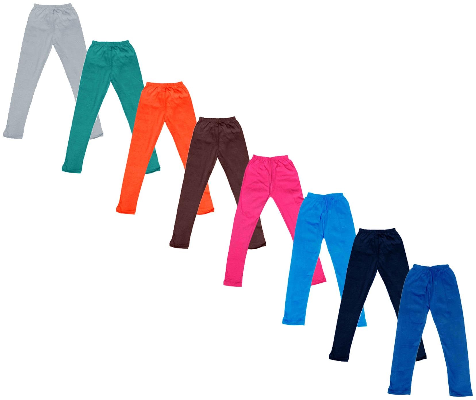 

Indiweaves Baby girl Cotton Solid Leggings - Multi