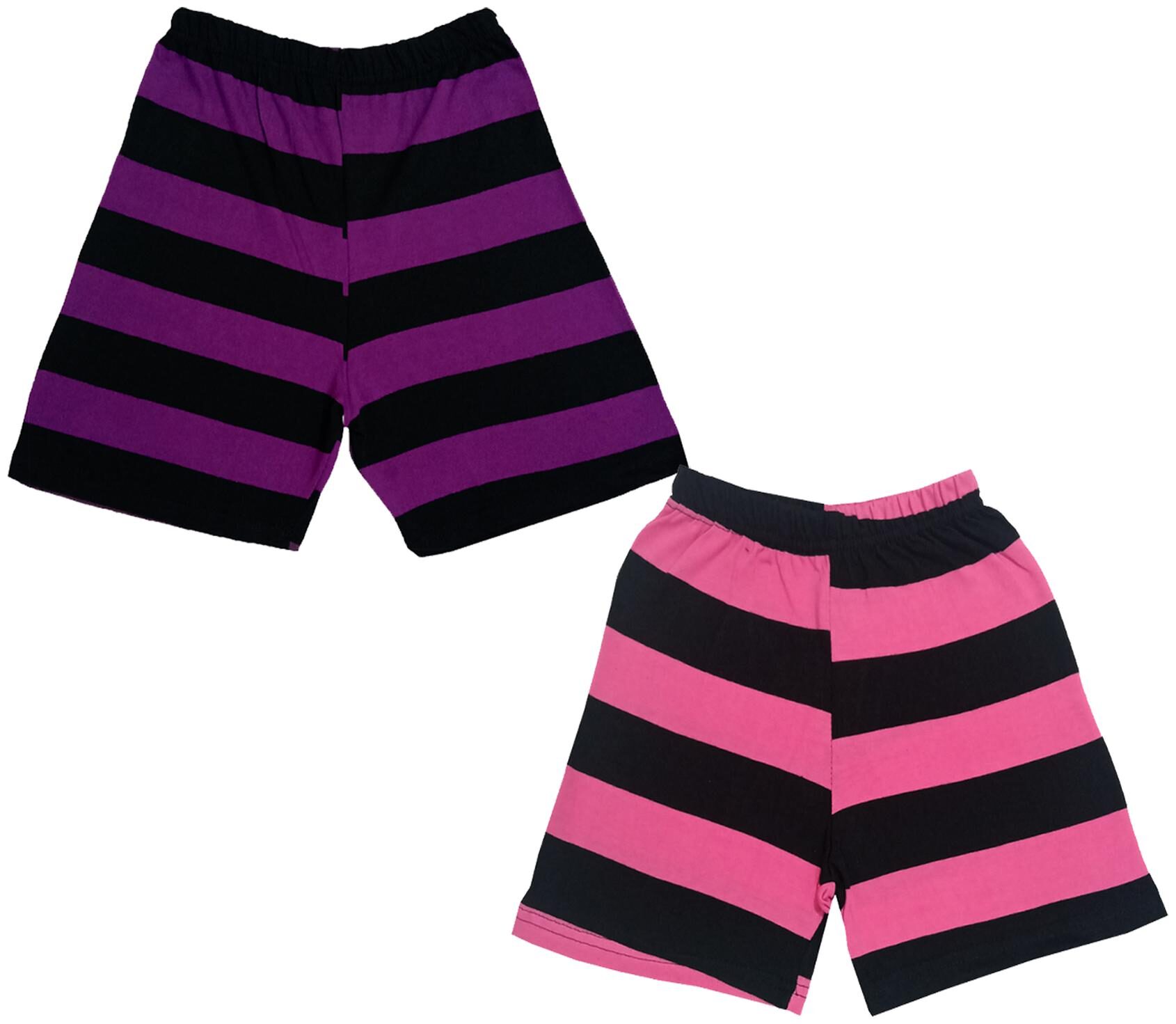 

IndiWeaves Boys Cotton Striped Shorts (Pack of 2) Multi