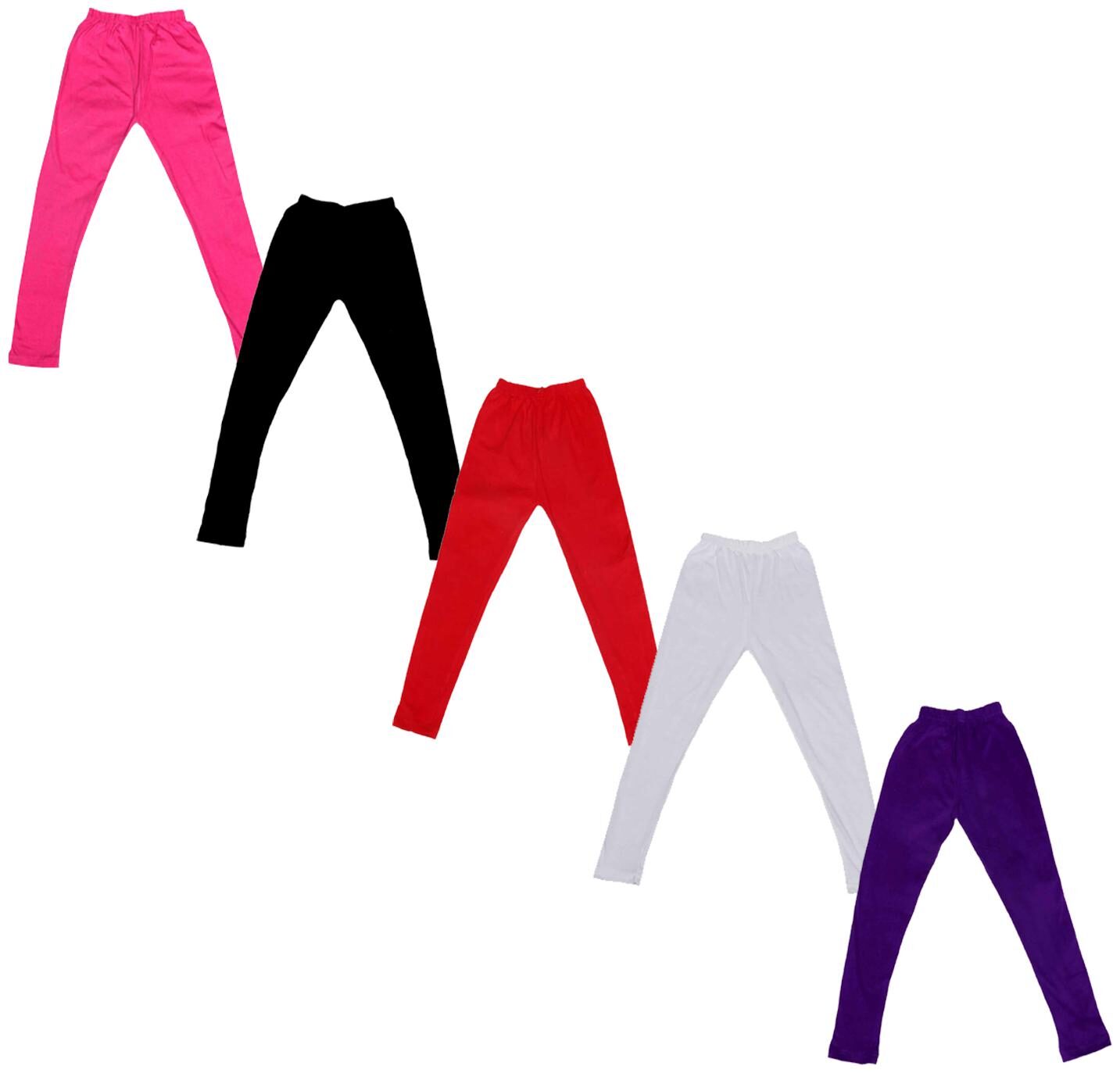 

Indiweaves Baby girl Cotton Solid Leggings - Multi