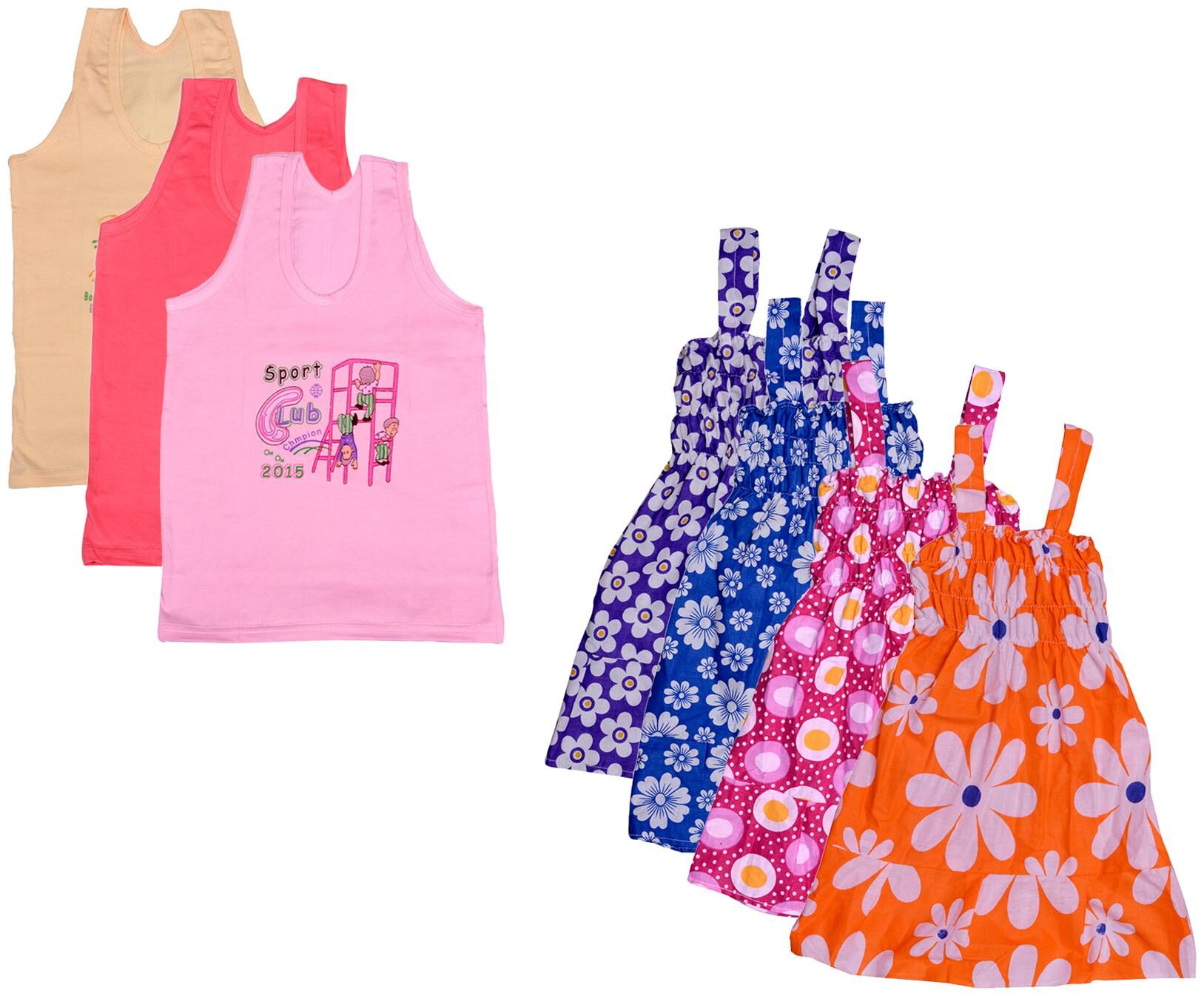 

Indiweaves Girl Cotton Printed Top - Multi