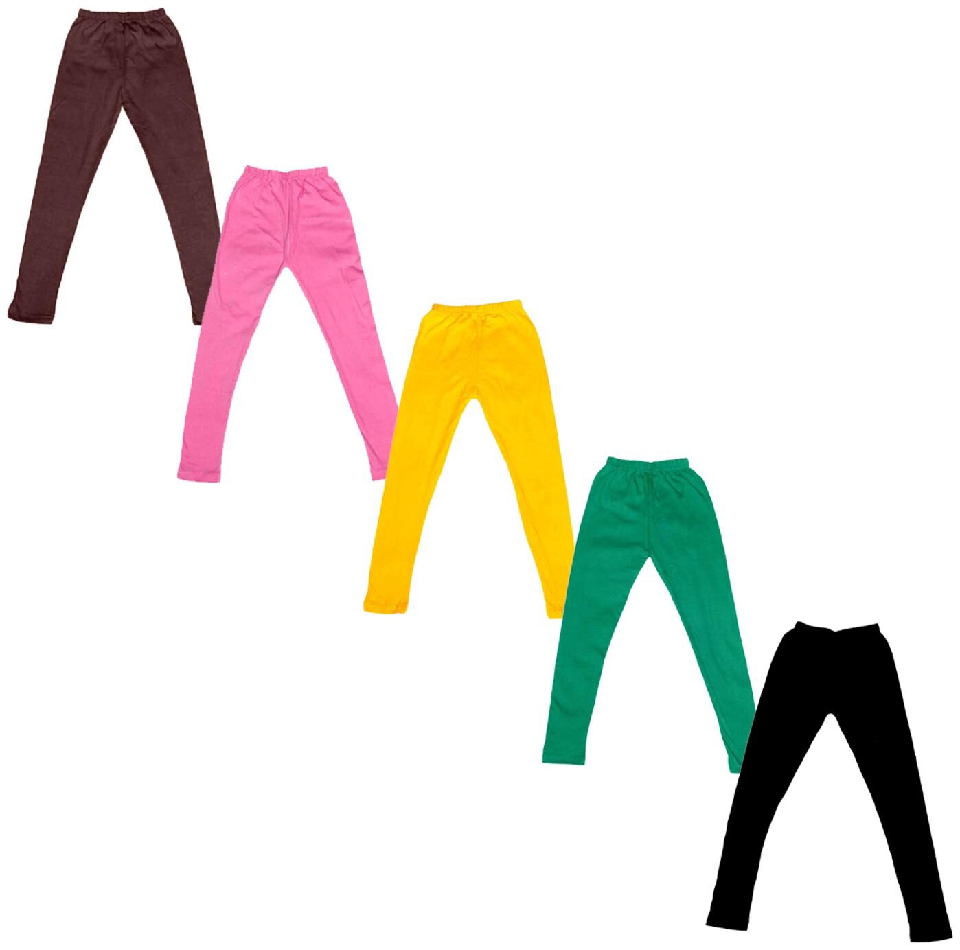 

Indiweaves Baby girl Cotton Solid Leggings - Multi