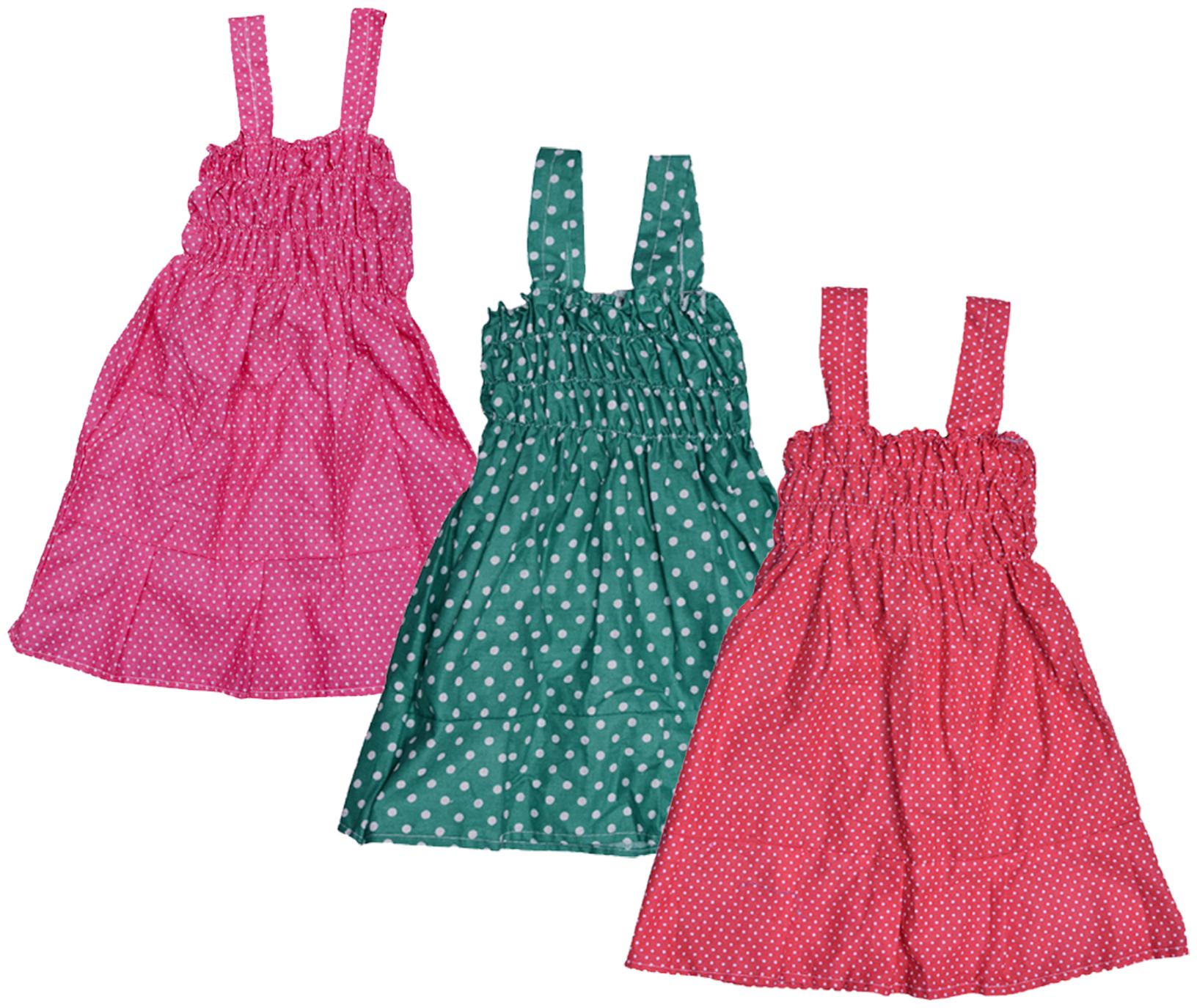 

Indiweaves Baby girl Cotton Printed Princess frock - Multi