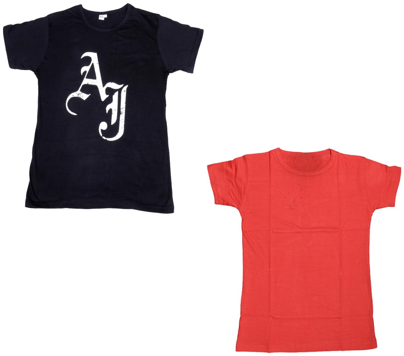 

Indiweaves Boy Cotton Solid T-shirt - Multi