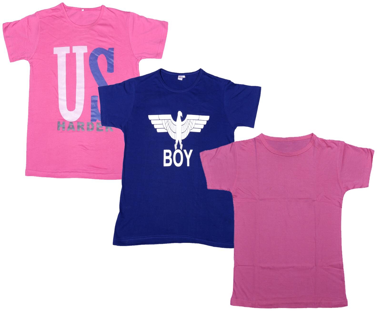 

Indiweaves Boy Cotton Solid T-shirt - Multi