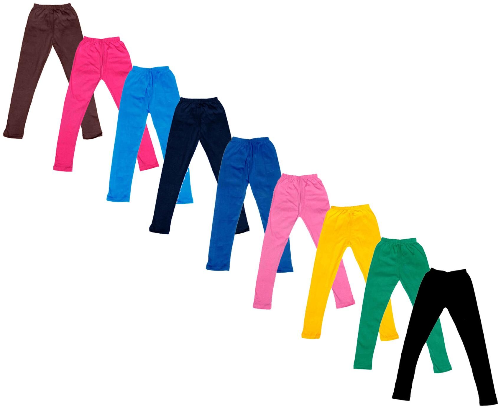 

Indiweaves Baby girl Cotton Solid Leggings - Multi