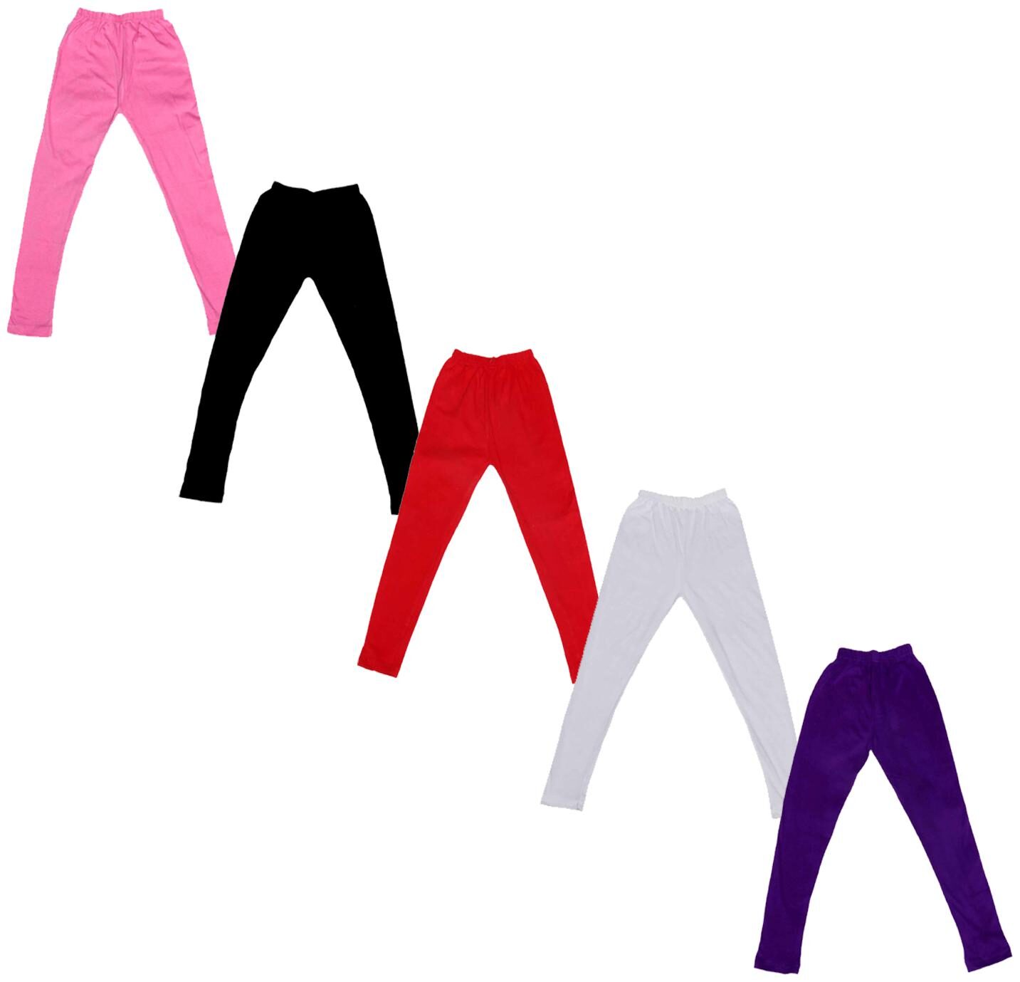 

Indiweaves Baby girl Cotton Solid Leggings - Multi