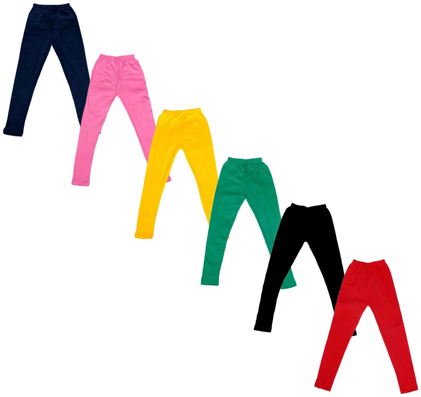 

Indiweaves Baby girl Cotton Solid Leggings - Multi