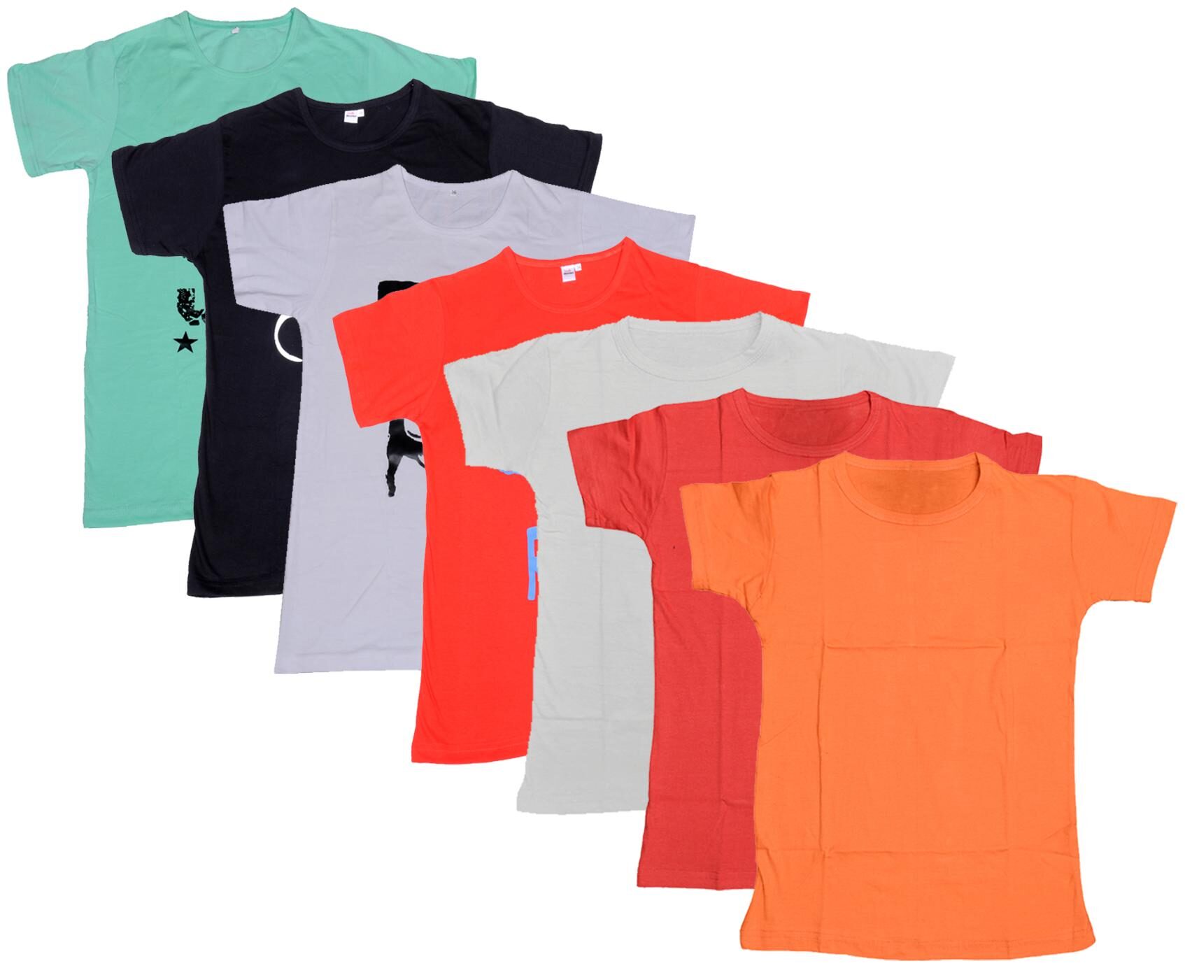 

Indiweaves Boy Cotton Solid T-shirt - Multi