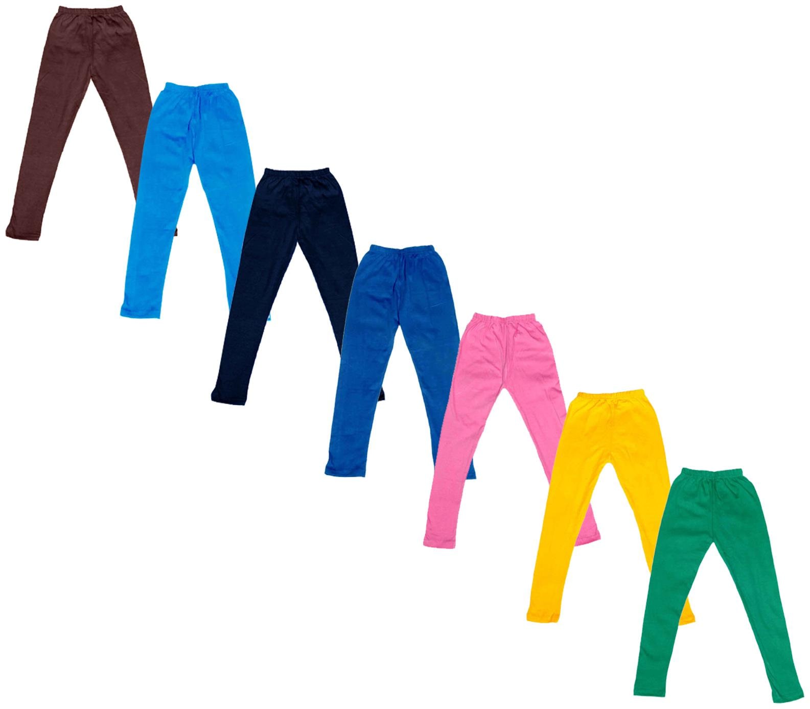 

Indiweaves Baby girl Cotton Solid Leggings - Multi