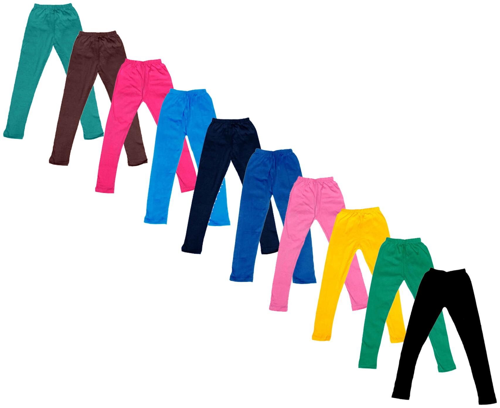 

Indiweaves Baby girl Cotton Solid Leggings - Multi