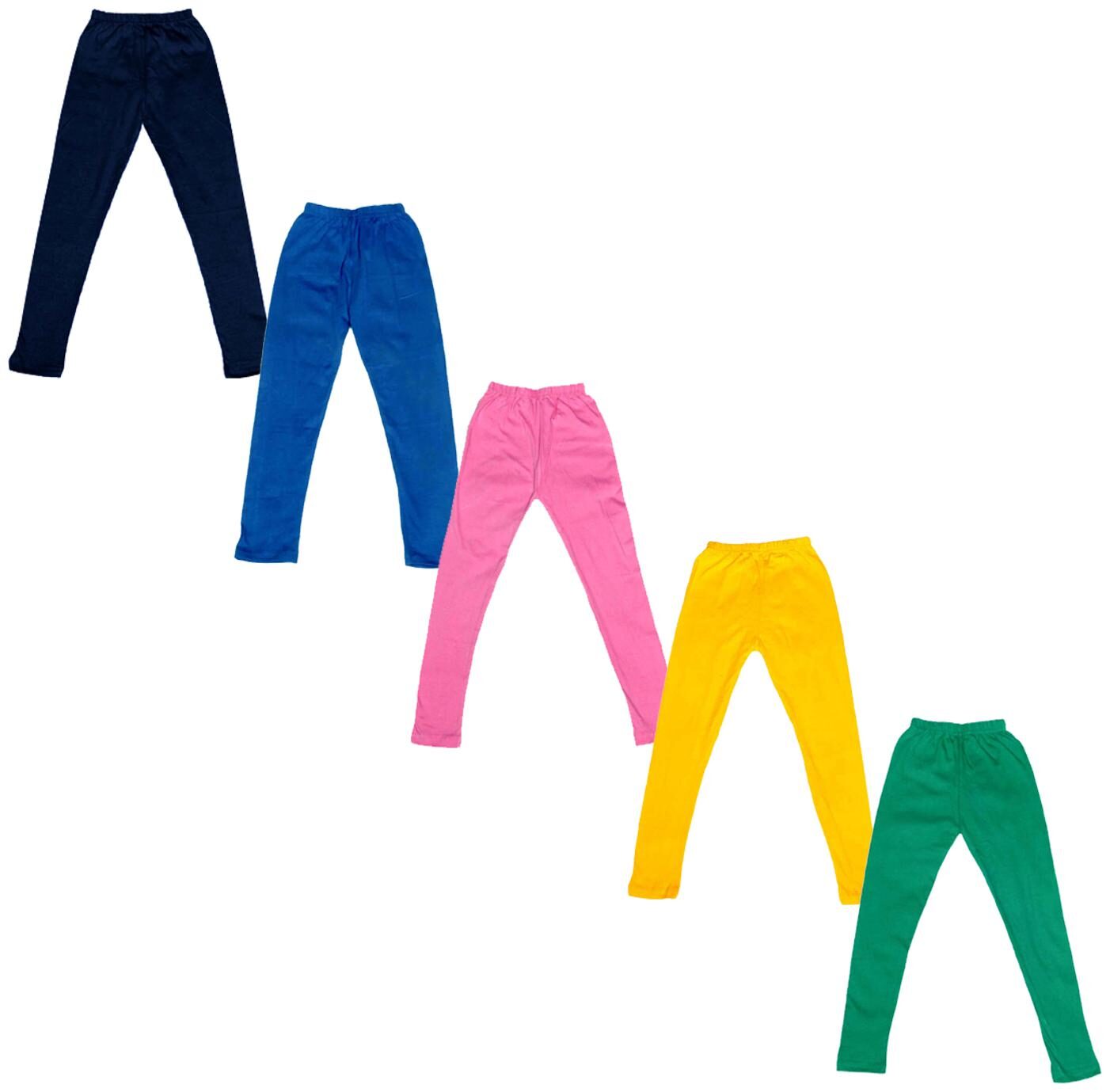 

Indiweaves Baby girl Cotton Solid Leggings - Multi