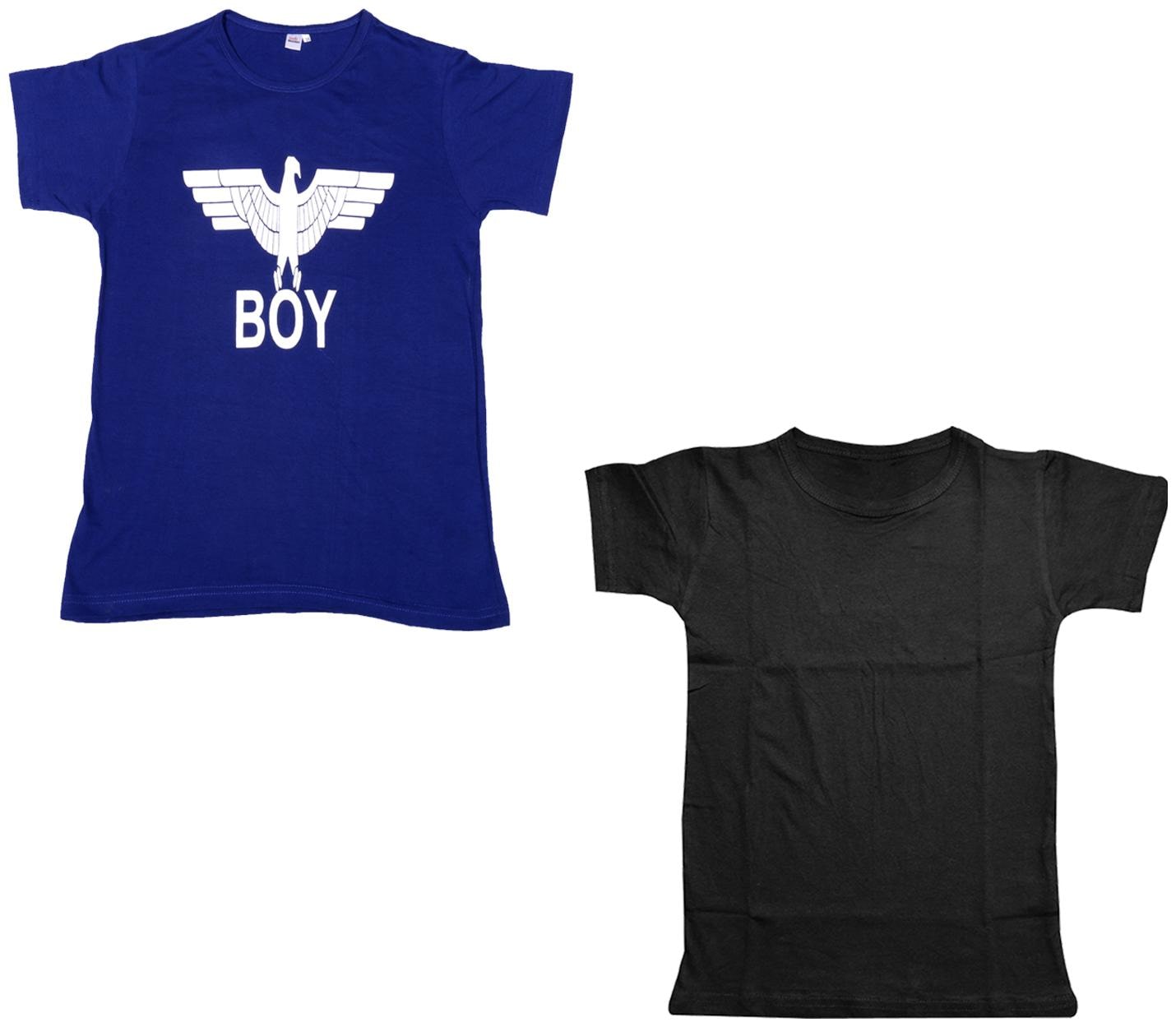 

Indiweaves Boy Cotton Solid T-shirt - Multi