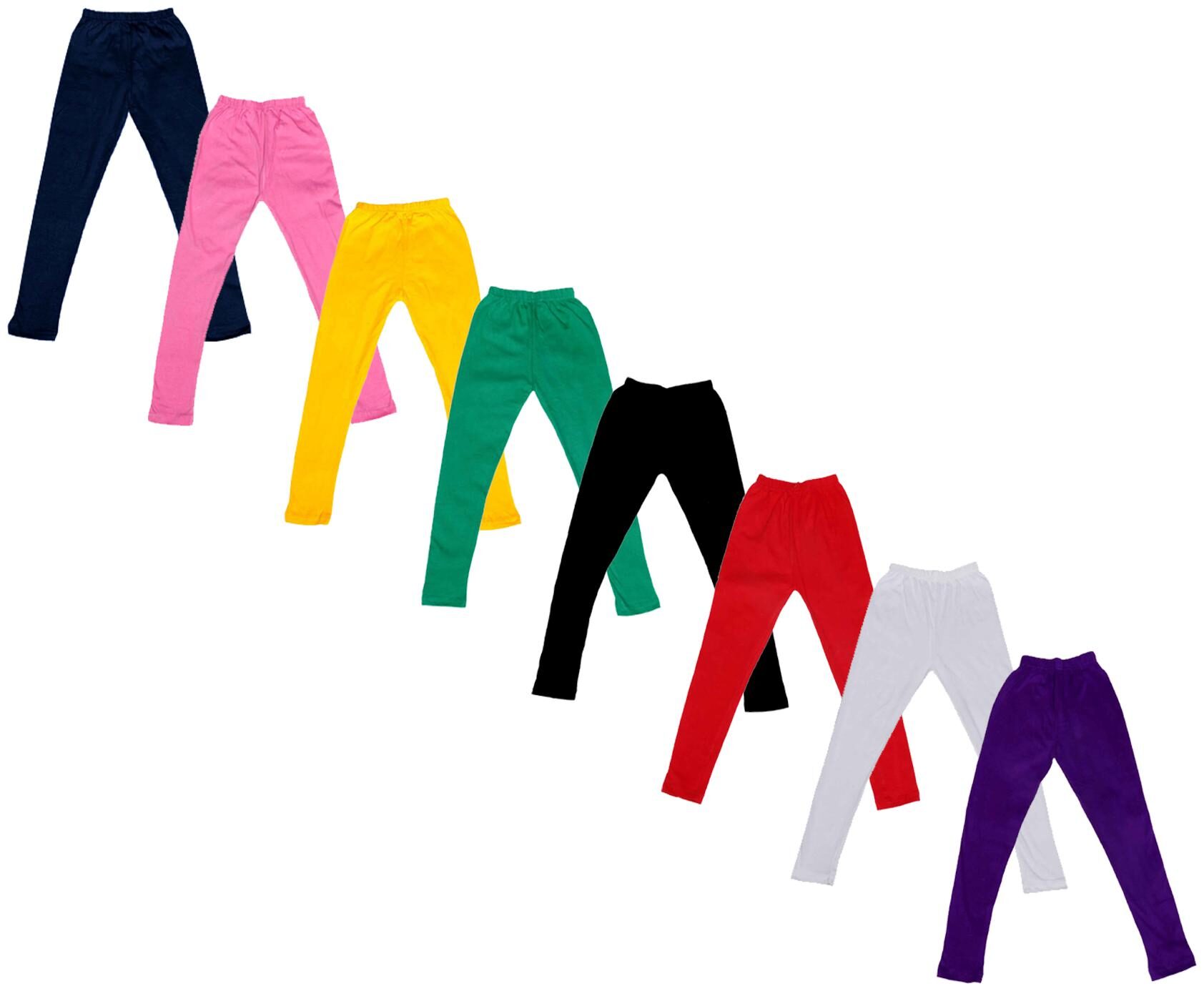 

Indiweaves Baby girl Cotton Solid Leggings - Multi