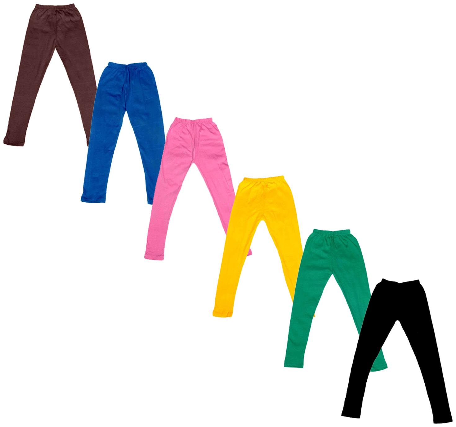 

Indiweaves Baby girl Cotton Solid Leggings - Multi