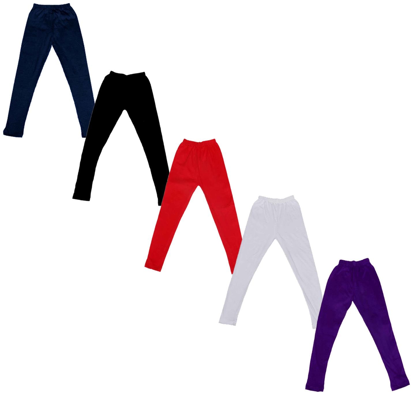 

Indiweaves Baby girl Cotton Solid Leggings - Multi