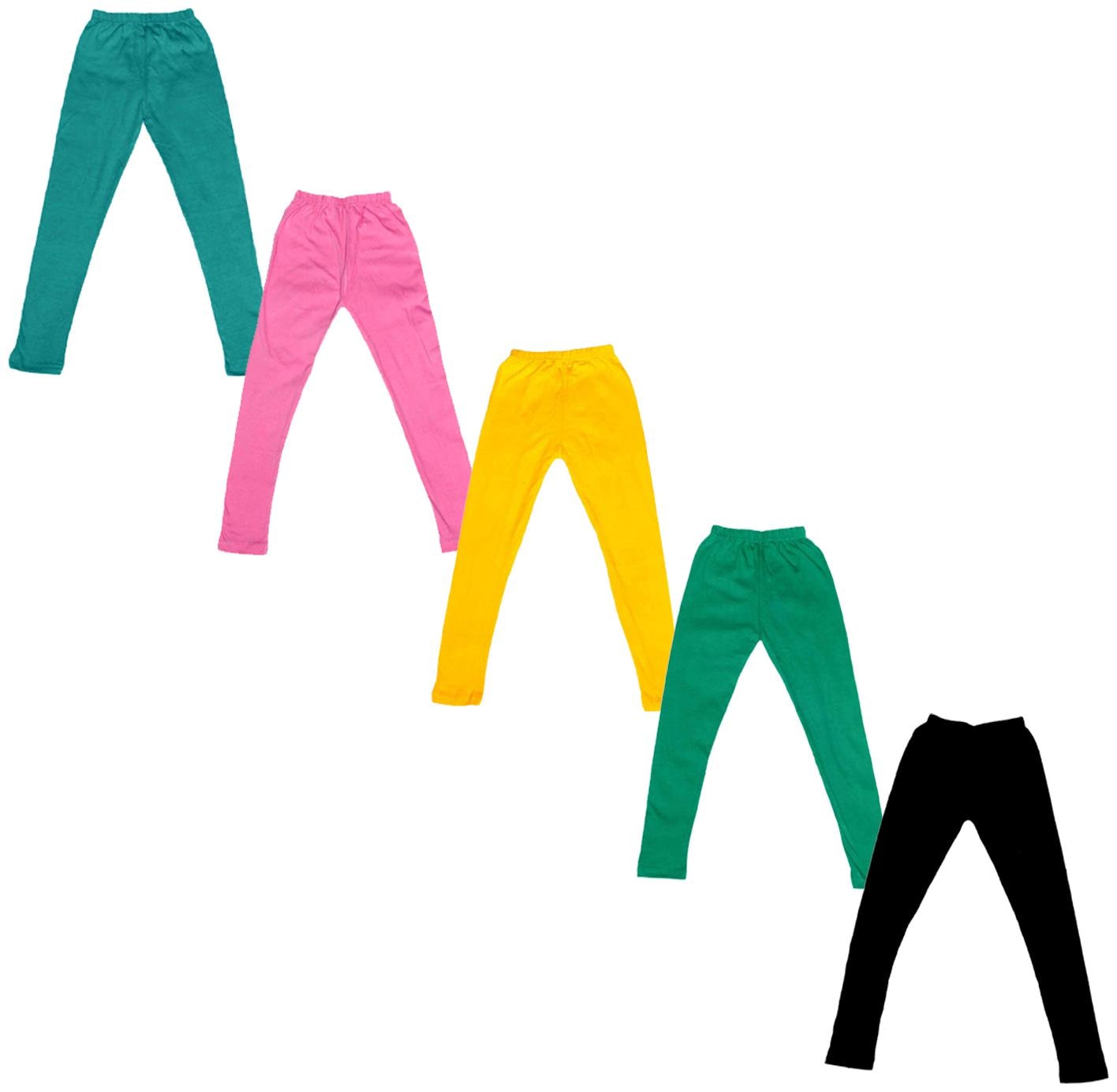 

Indiweaves Baby girl Cotton Solid Leggings - Multi