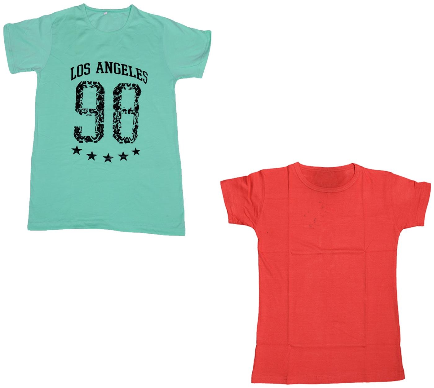 

Indiweaves Boy Cotton Solid T-shirt - Multi