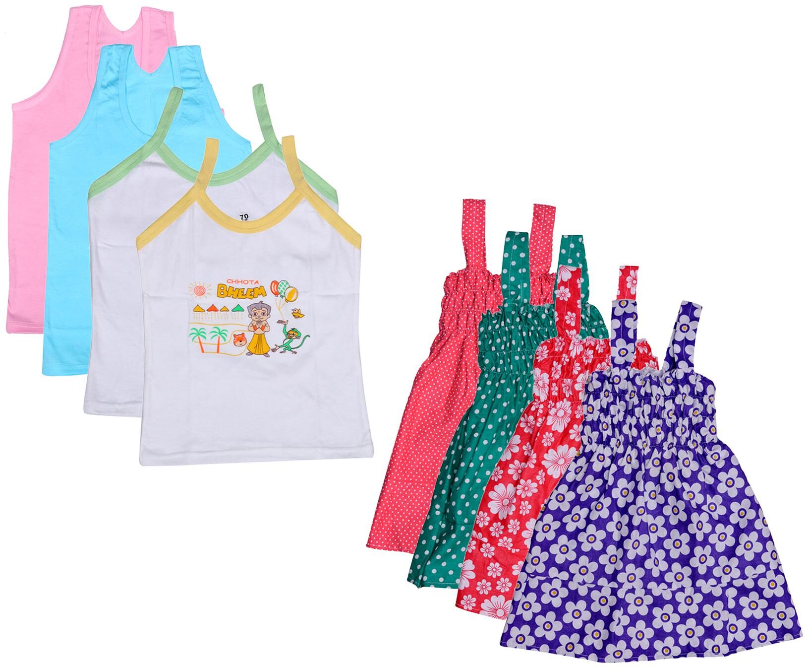 

Indiweaves Girl Cotton Printed Top - Multi