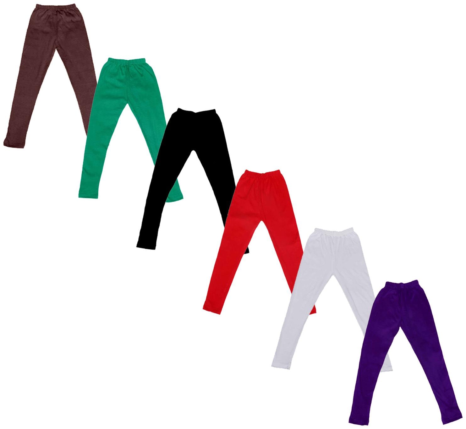 

Indiweaves Baby girl Cotton Solid Leggings - Multi