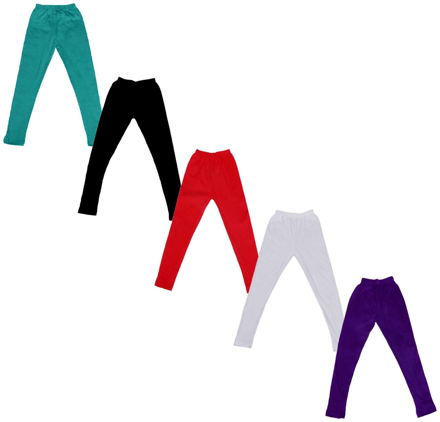 

Indiweaves Baby girl Cotton Solid Leggings - Multi