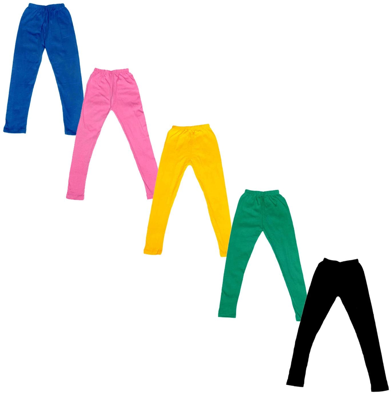 

Indiweaves Baby girl Cotton Solid Leggings - Multi