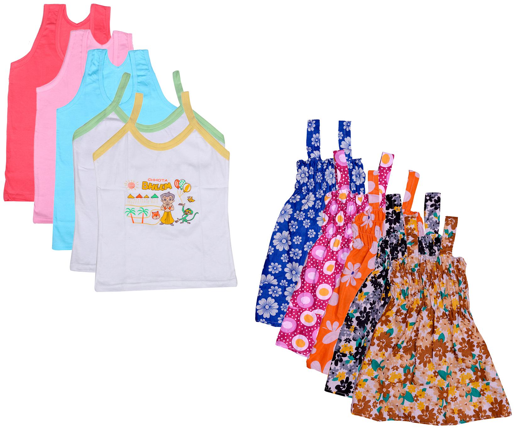 

Indiweaves Girl Cotton Printed Top - Multi