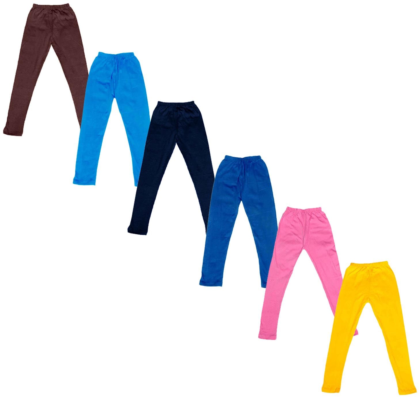 

Indiweaves Baby girl Cotton Solid Leggings - Multi