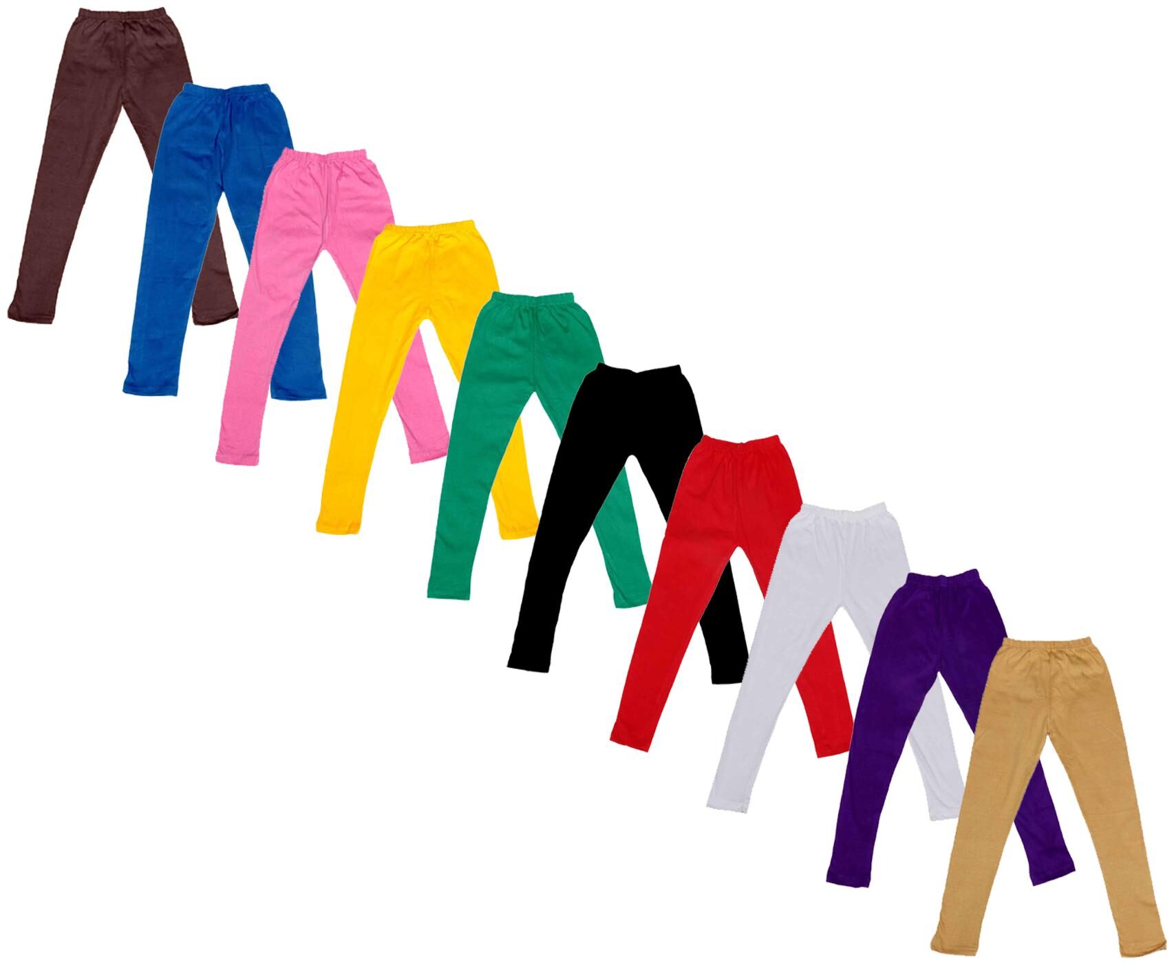 

Indiweaves Baby girl Cotton Solid Leggings - Multi