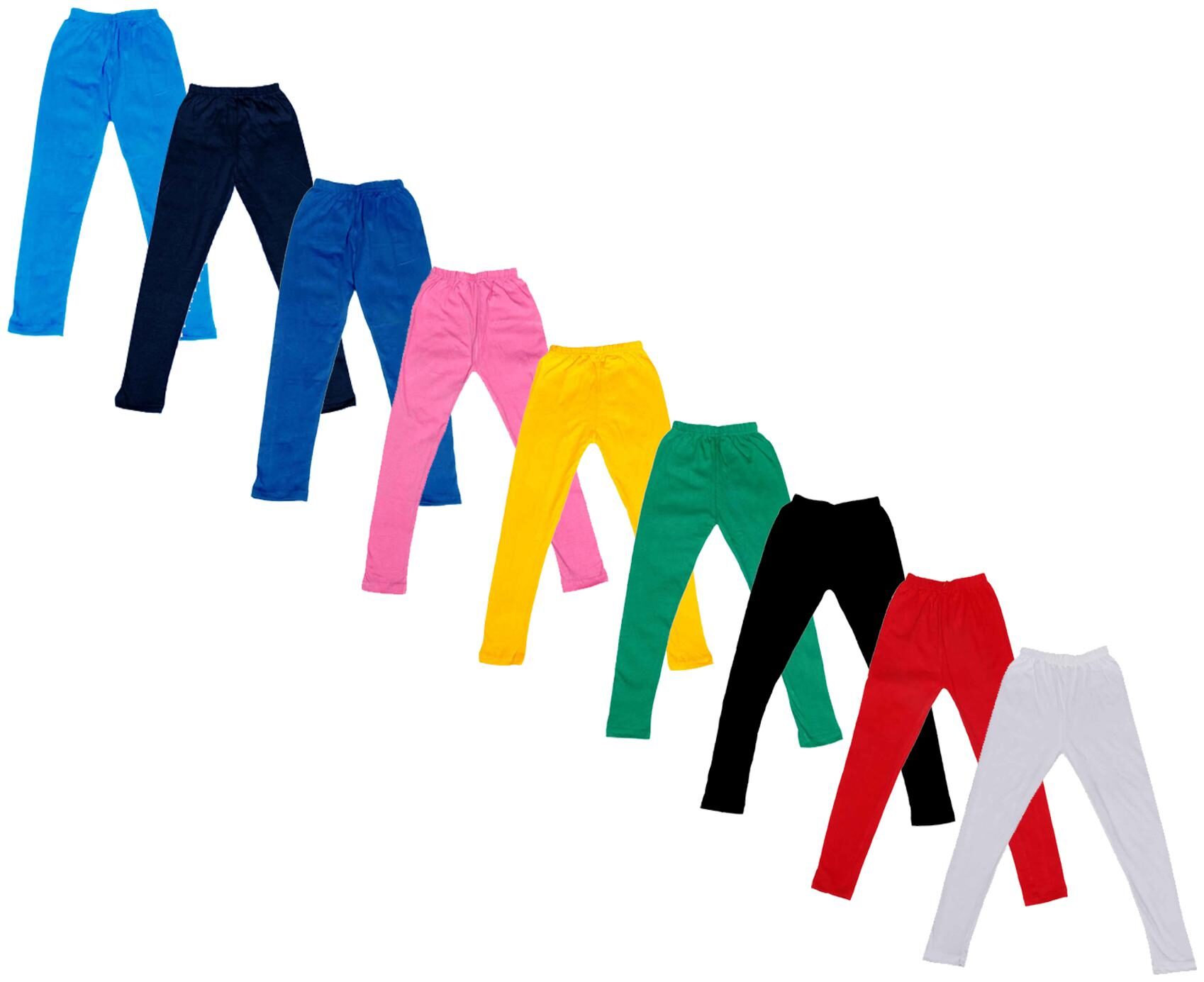 

Indiweaves Baby girl Cotton Solid Leggings - Multi