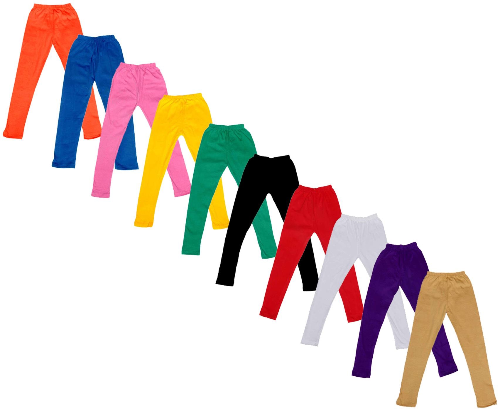 

Indiweaves Baby girl Cotton Solid Leggings - Multi