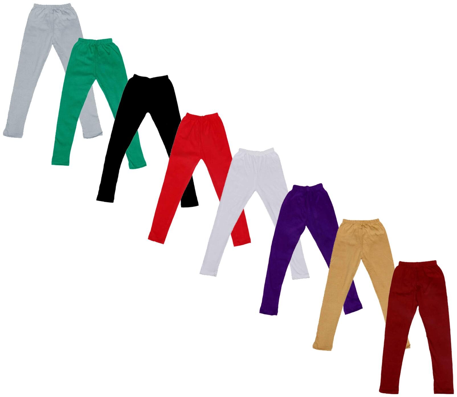 

Indiweaves Baby girl Cotton Solid Leggings - Multi