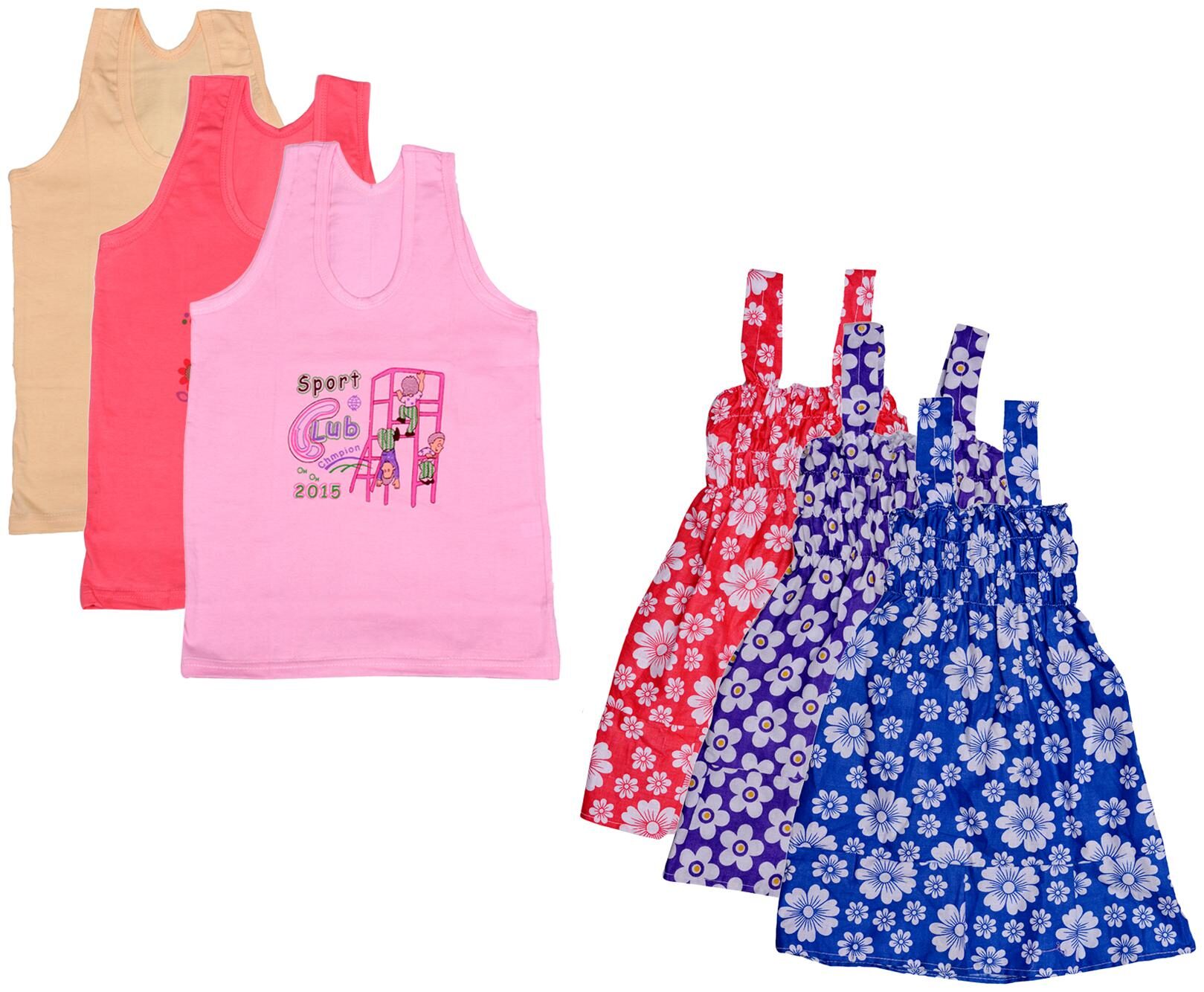 

Indiweaves Girl Cotton Printed Top - Multi
