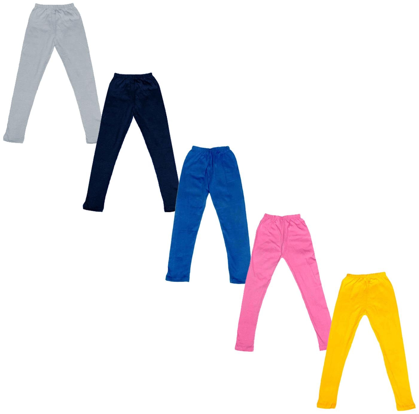 

Indiweaves Baby girl Cotton Solid Leggings - Multi