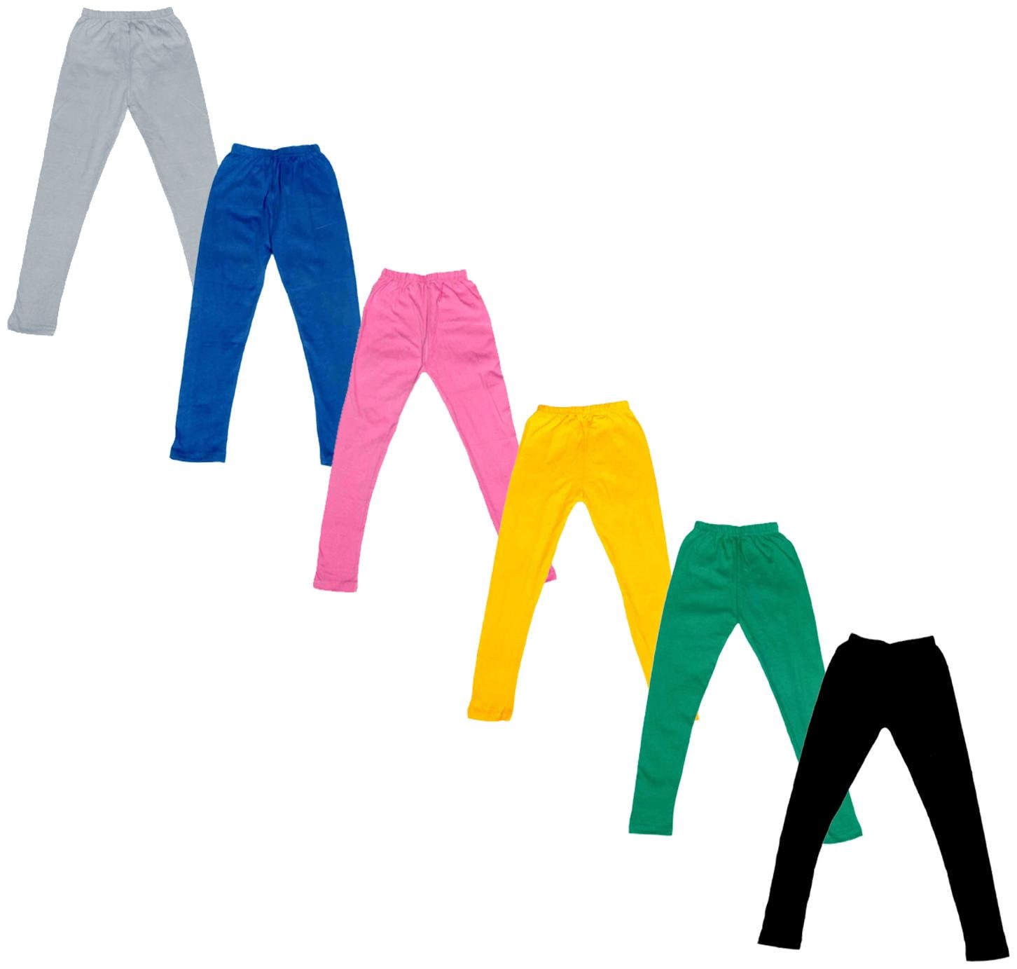 

Indiweaves Baby girl Cotton Solid Leggings - Multi