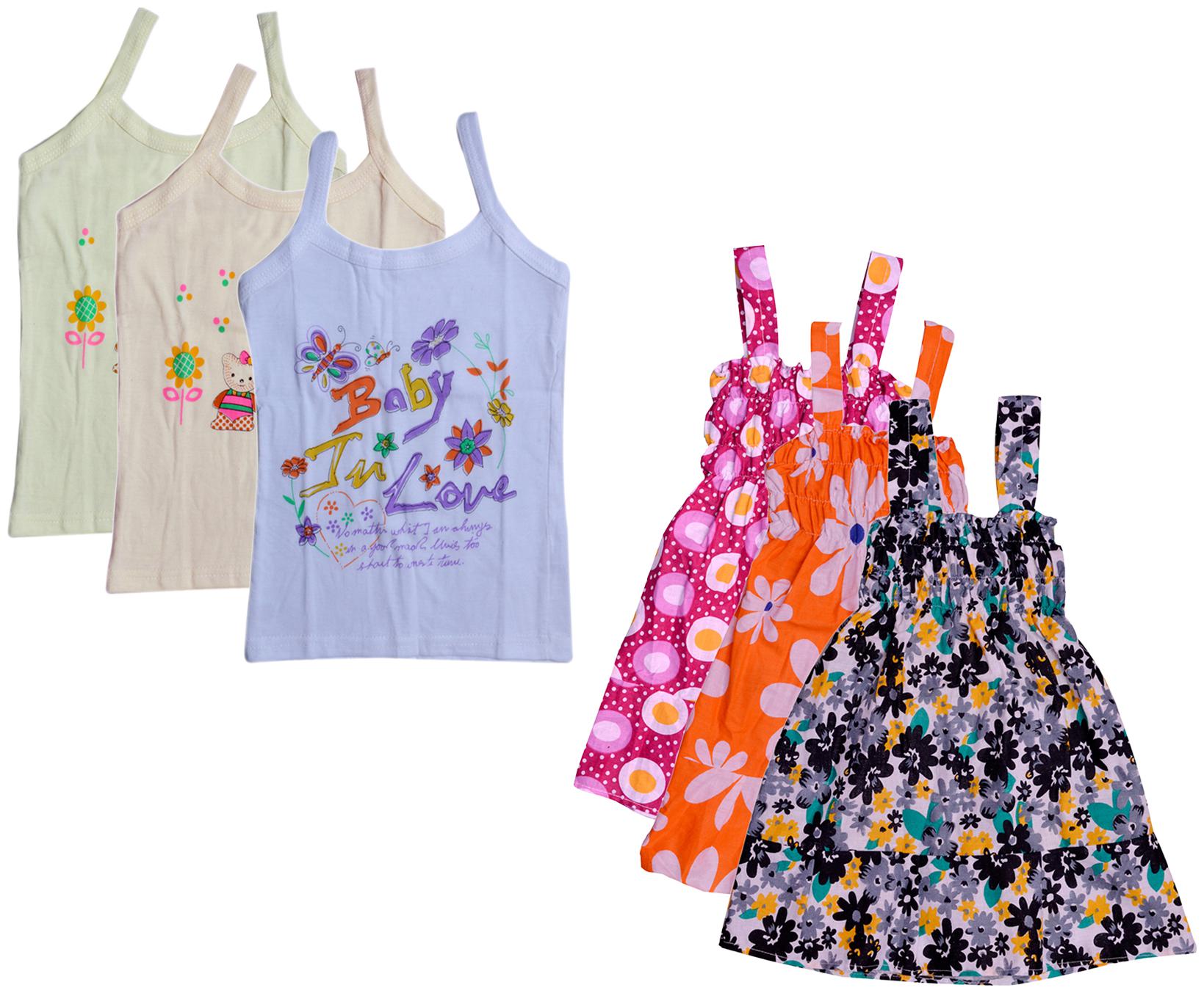 

Indiweaves Girl Cotton Printed Top - Multi