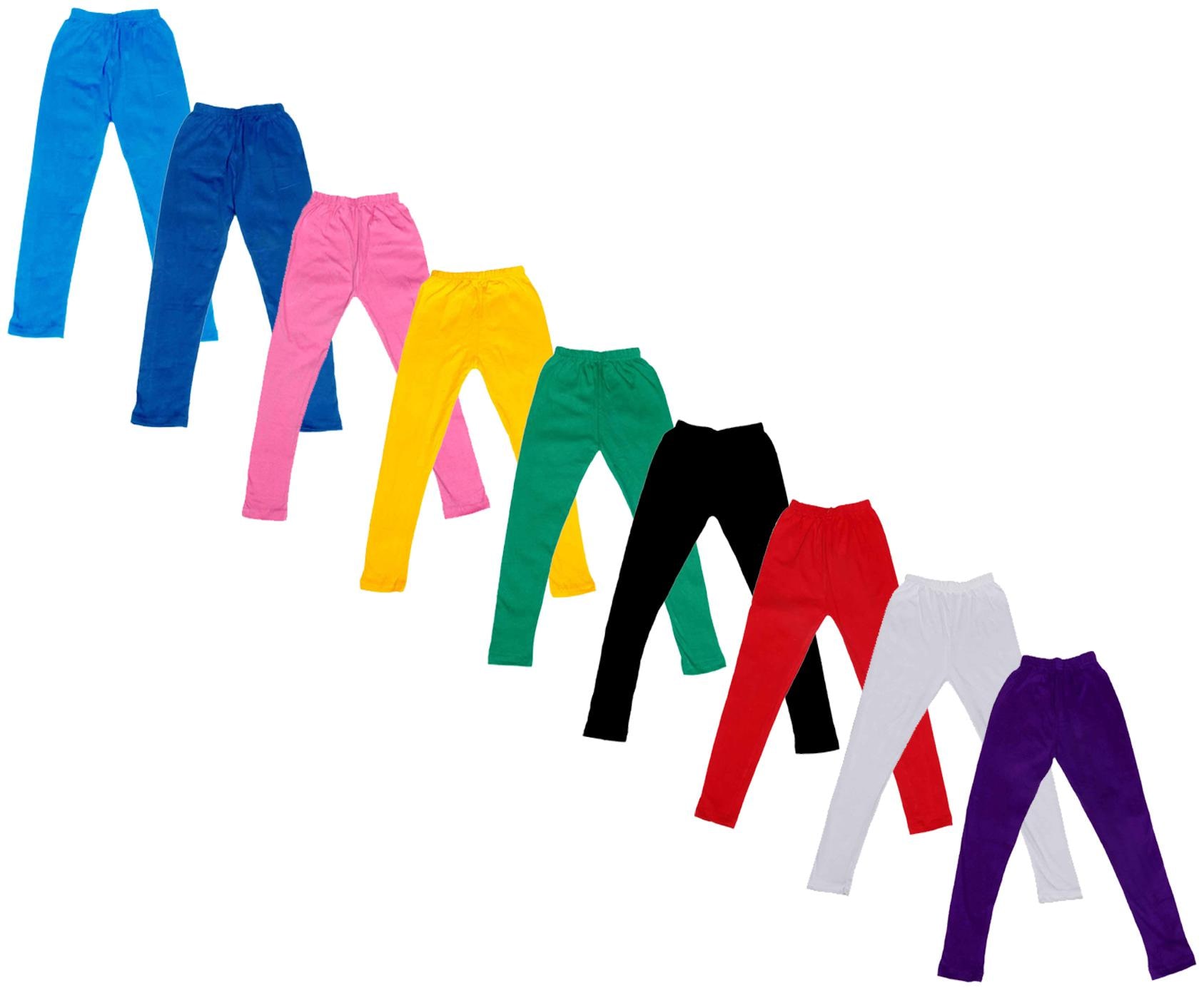 

Indiweaves Baby girl Cotton Solid Leggings - Multi