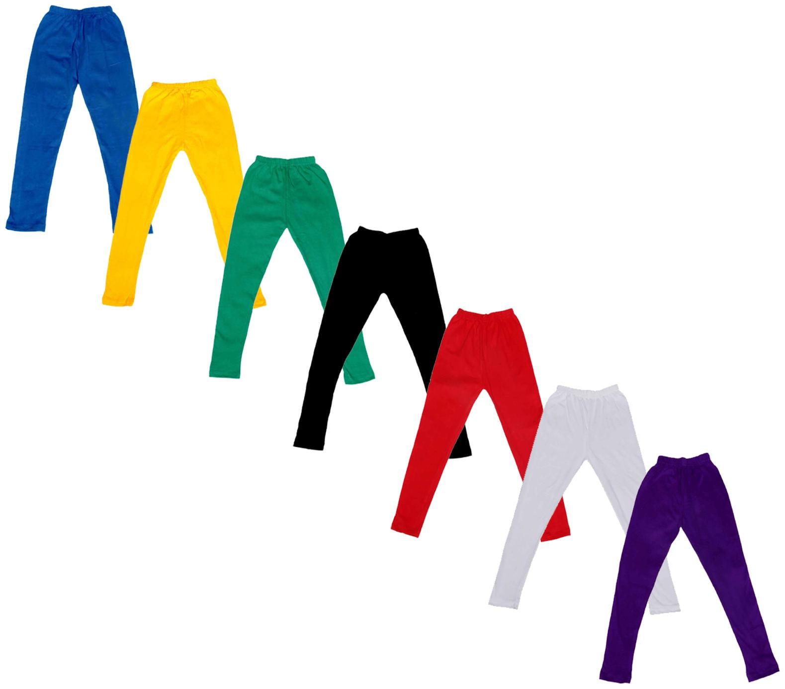 

Indiweaves Baby girl Cotton Solid Leggings - Multi