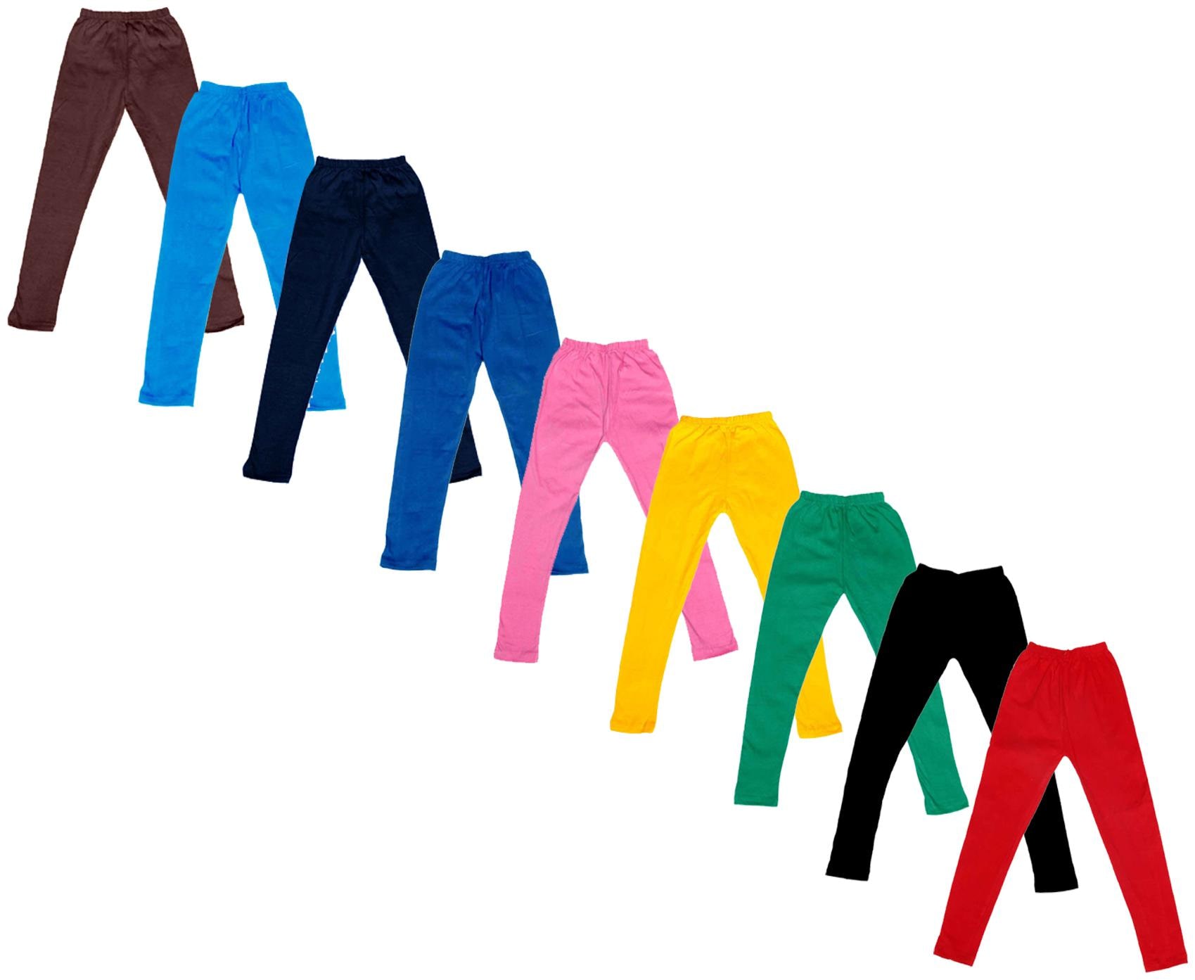 

Indiweaves Baby girl Cotton Solid Leggings - Multi