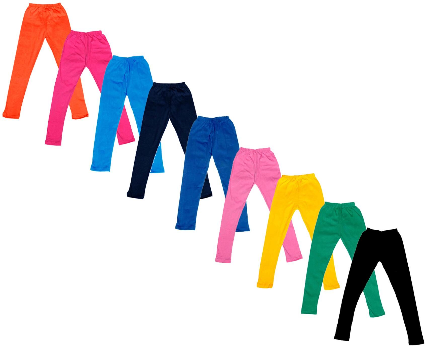 

Indiweaves Baby girl Cotton Solid Leggings - Multi