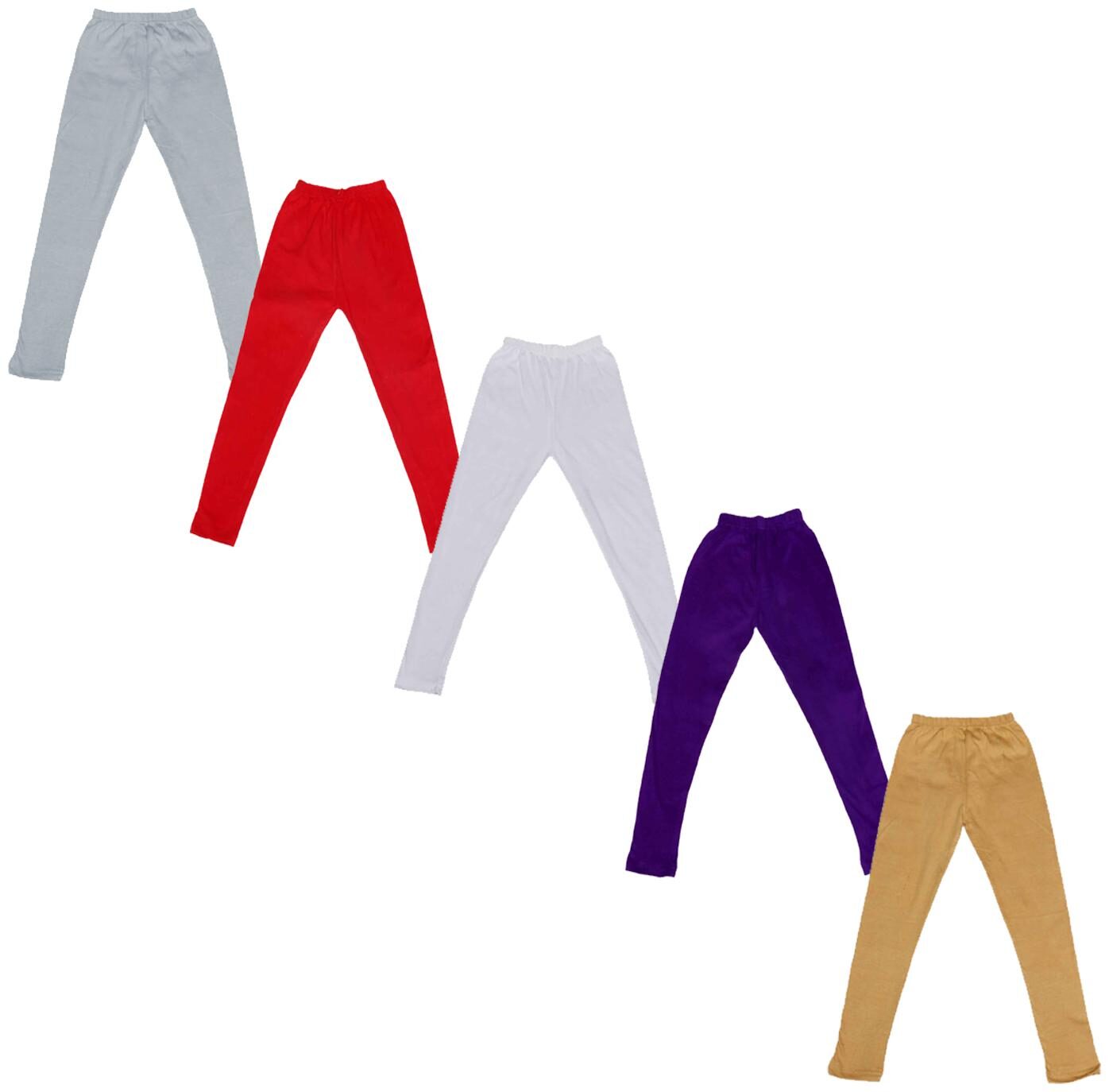 

Indiweaves Baby girl Cotton Solid Leggings - Multi