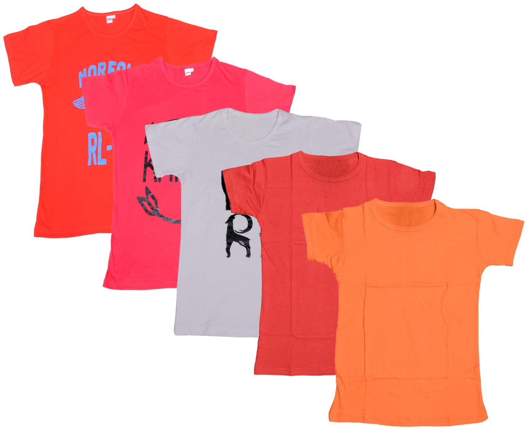 

Indiweaves Boy Cotton Solid T-shirt - Multi