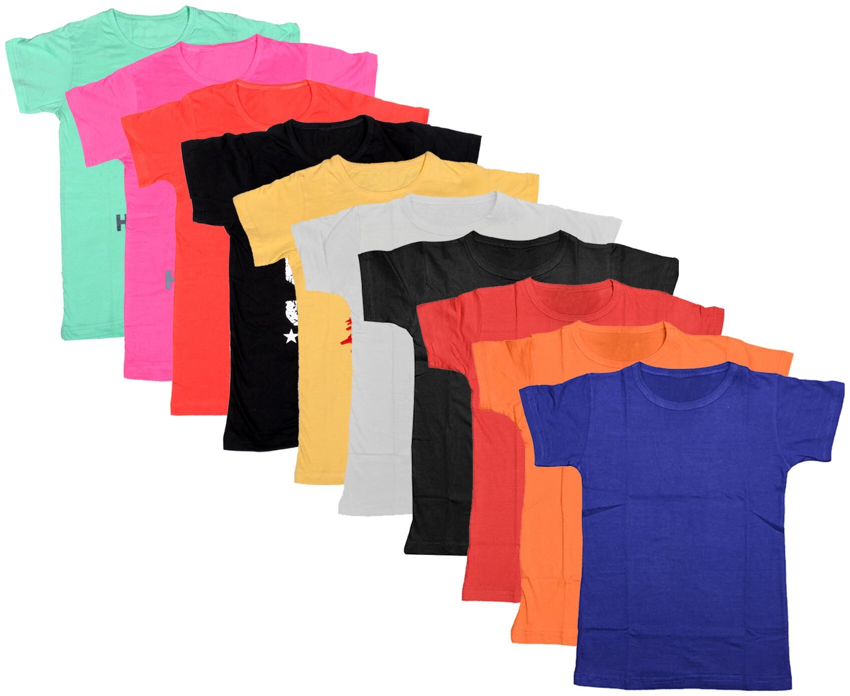 

Indiweaves Boy Cotton Solid T-shirt - Multi