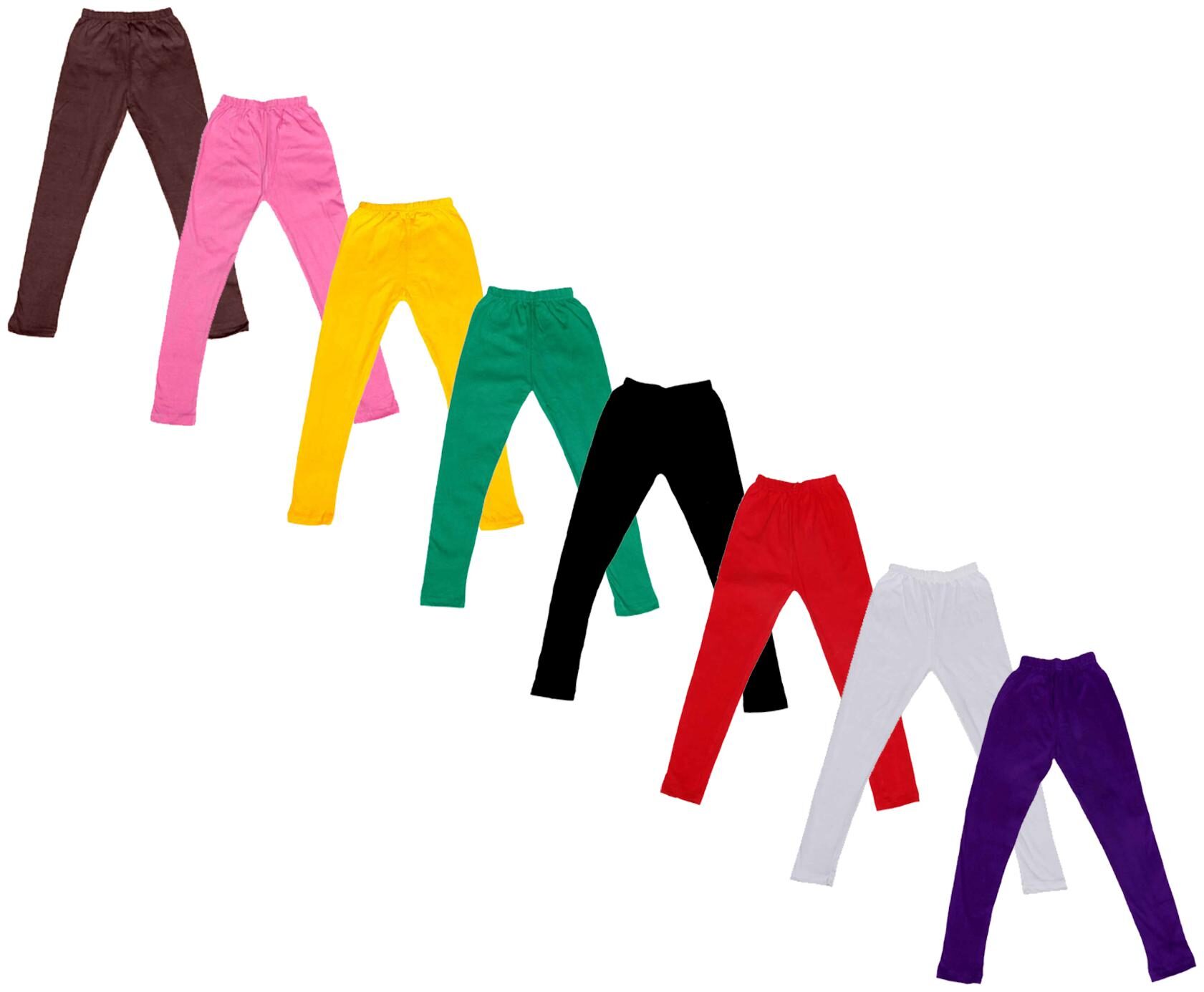 

Indiweaves Baby girl Cotton Solid Leggings - Multi