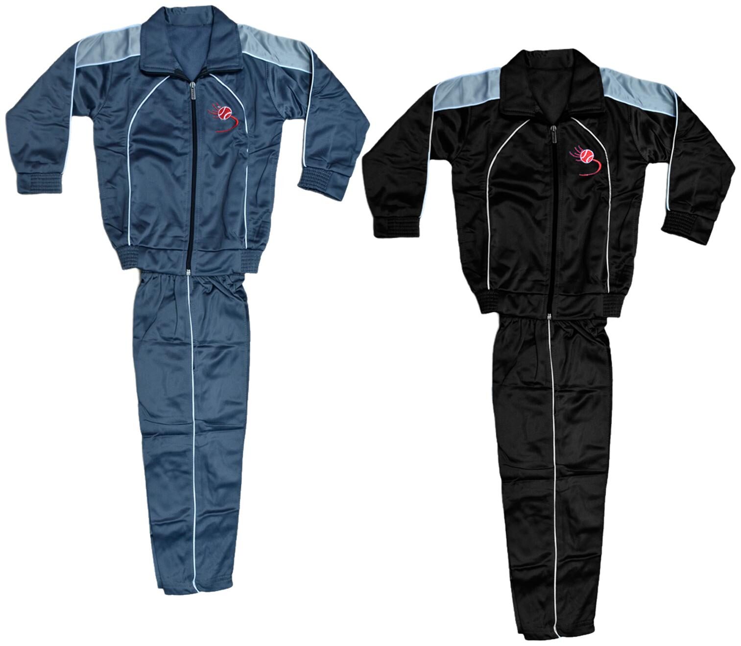 

Indiweaves Polyester Solid Top Bottom Set - Black Grey