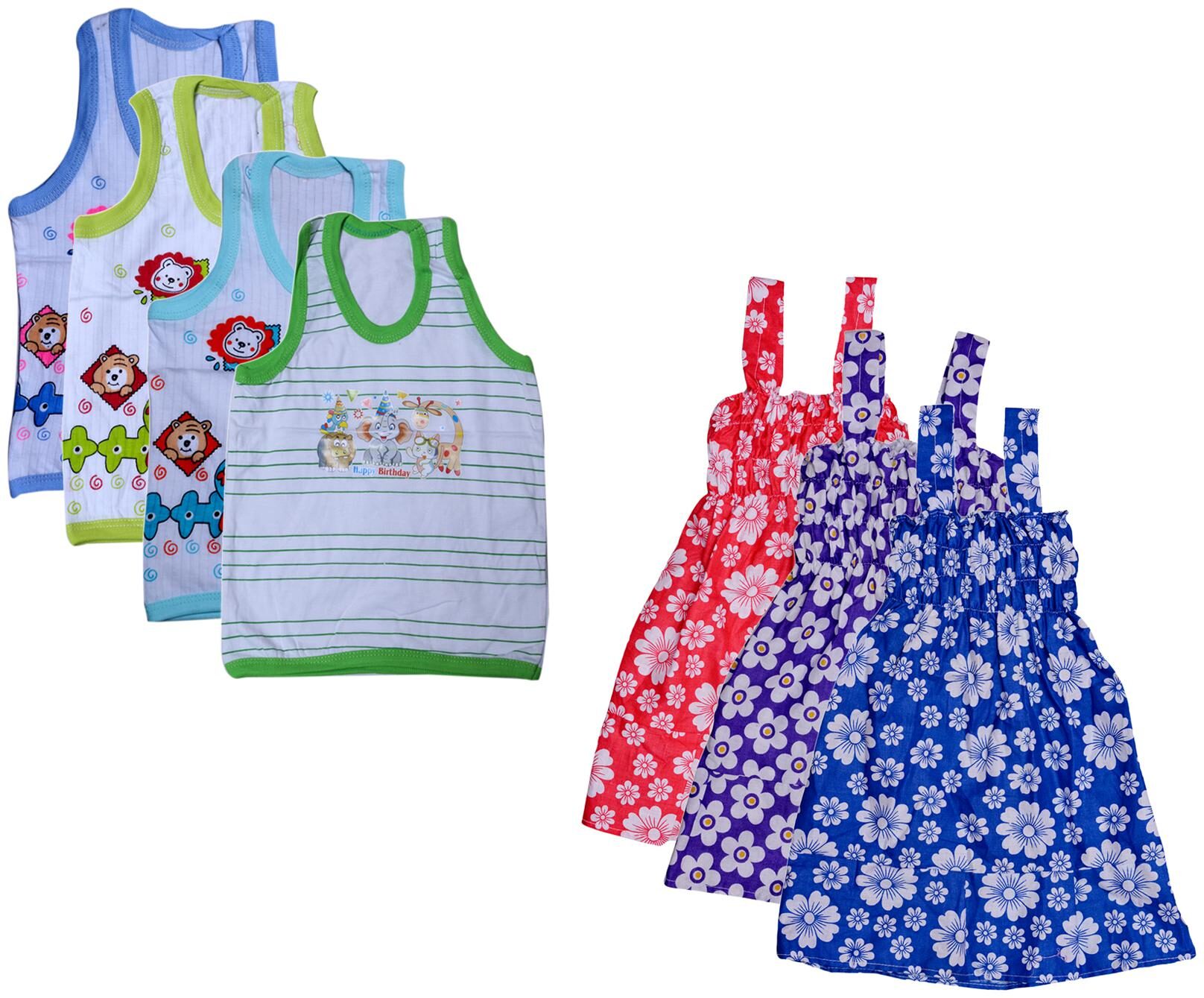 

Indiweaves Girl Cotton Printed Top - Multi