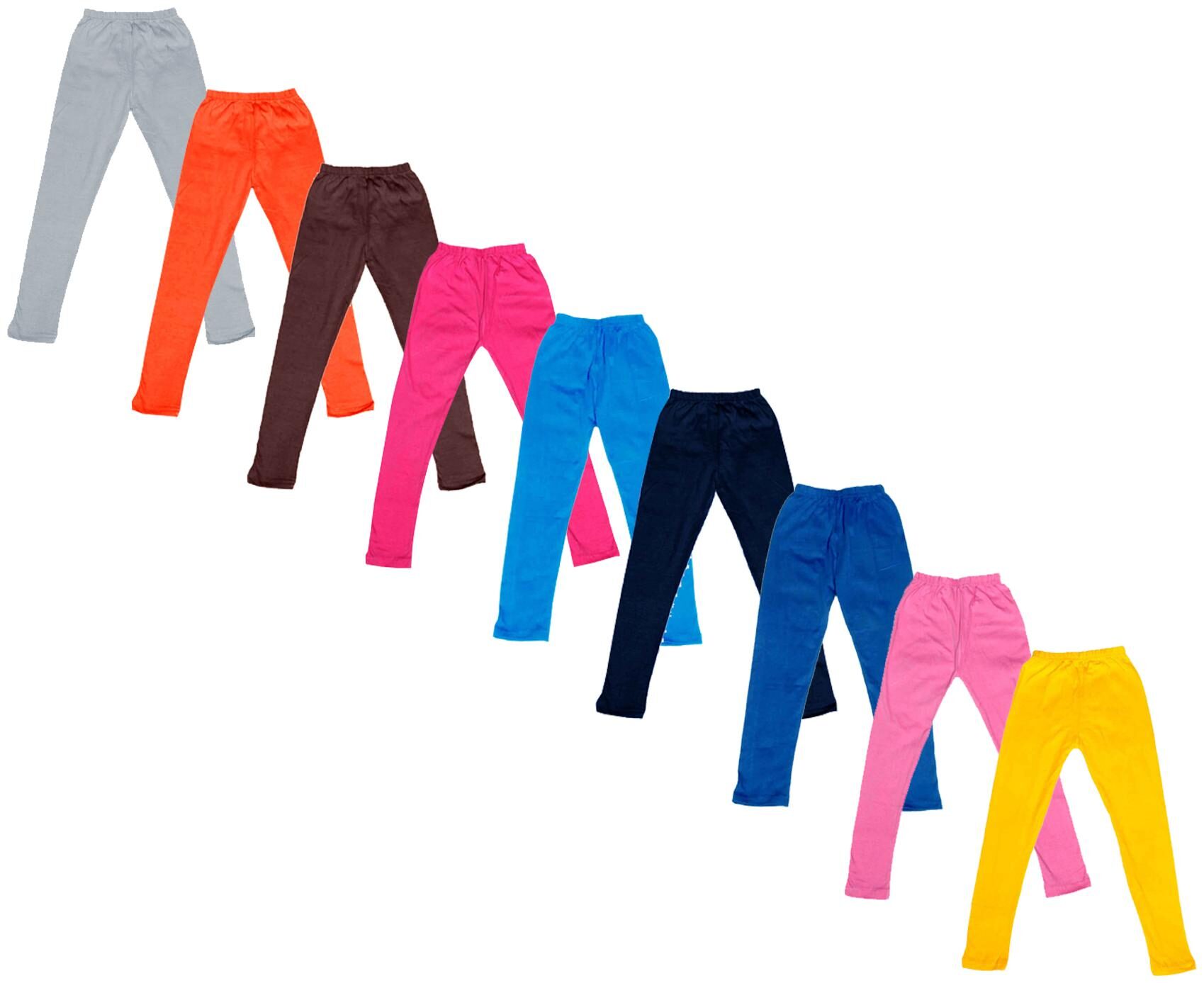 

Indiweaves Baby girl Cotton Solid Leggings - Multi