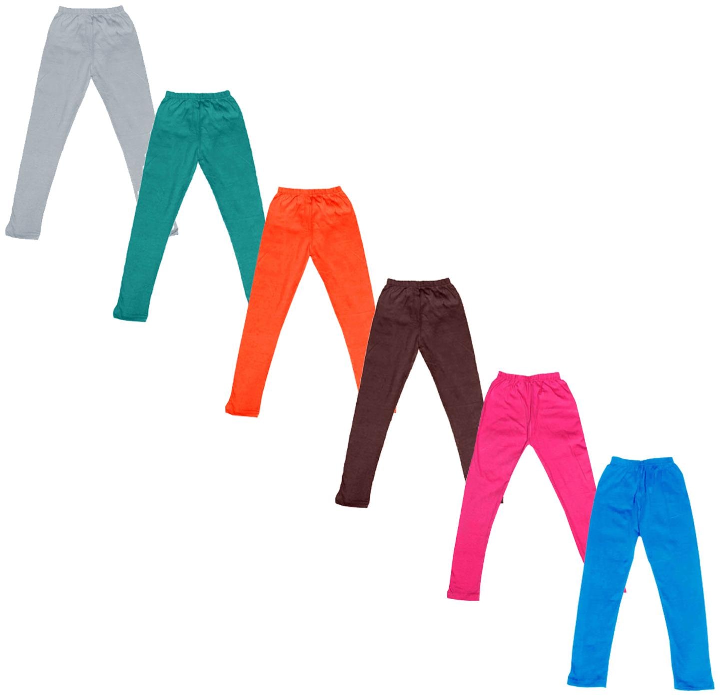 

Indiweaves Baby girl Cotton Solid Leggings - Multi