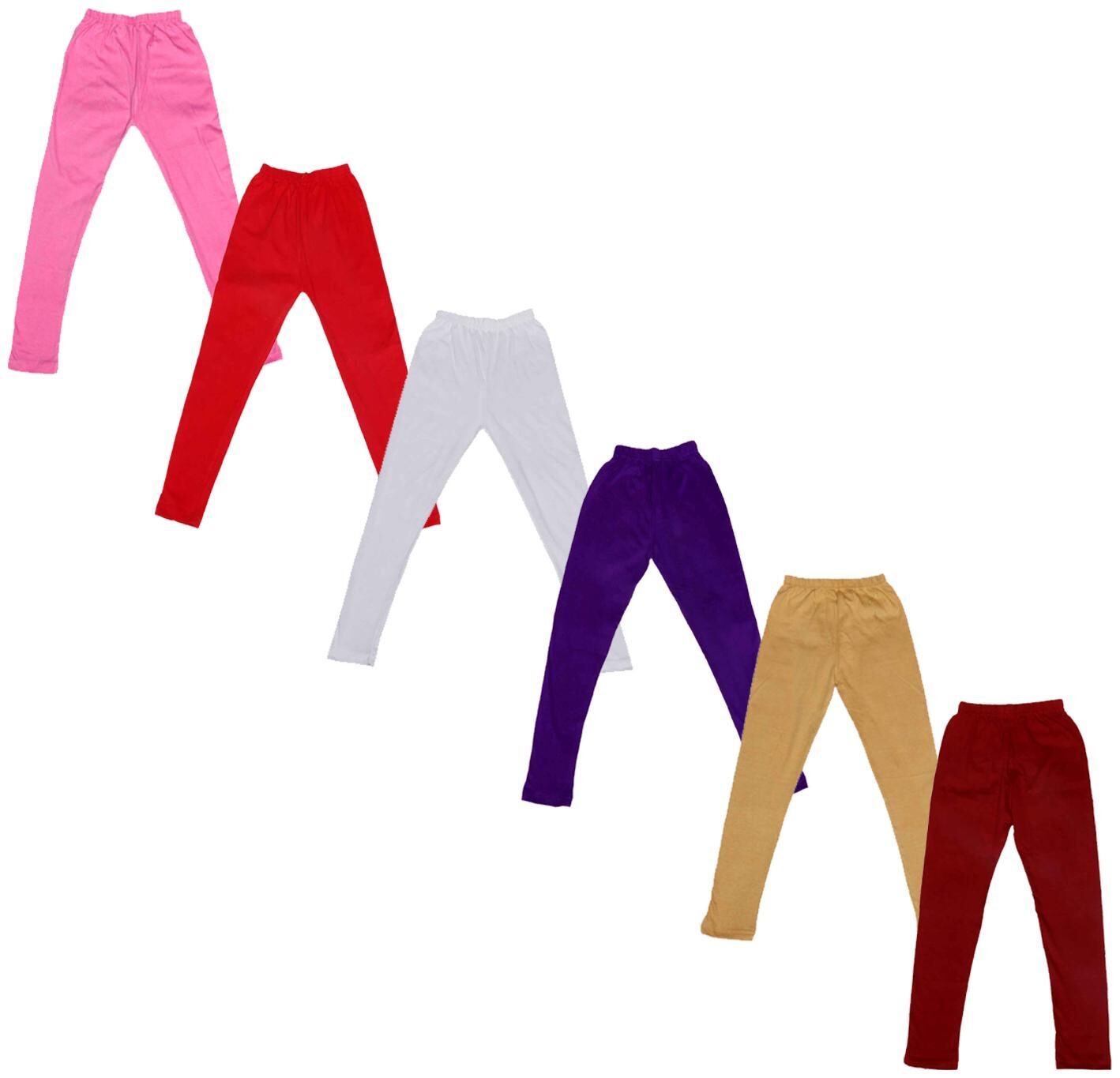 

Indiweaves Baby girl Cotton Solid Leggings - Multi