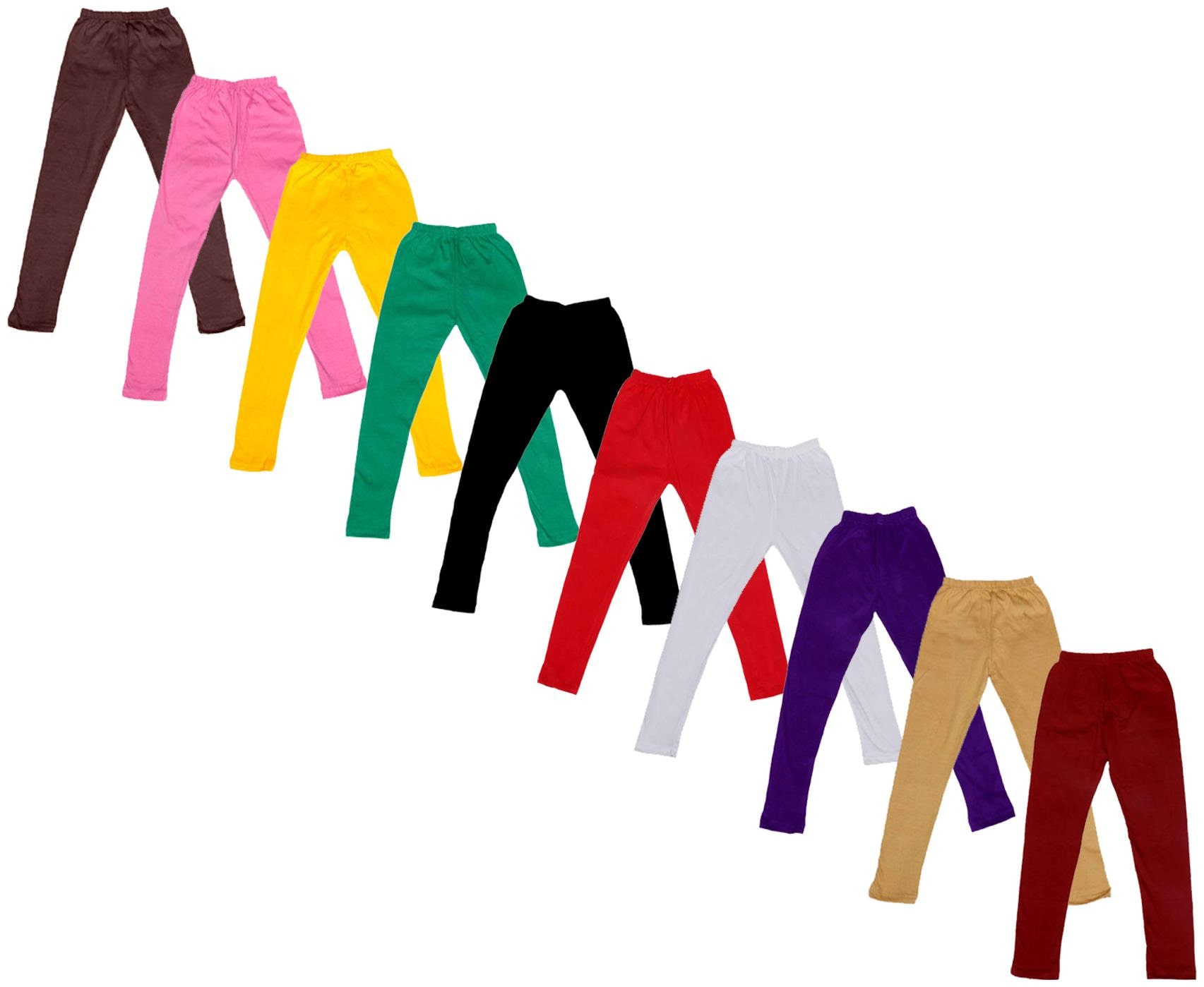 

Indiweaves Baby girl Cotton Solid Leggings - Multi