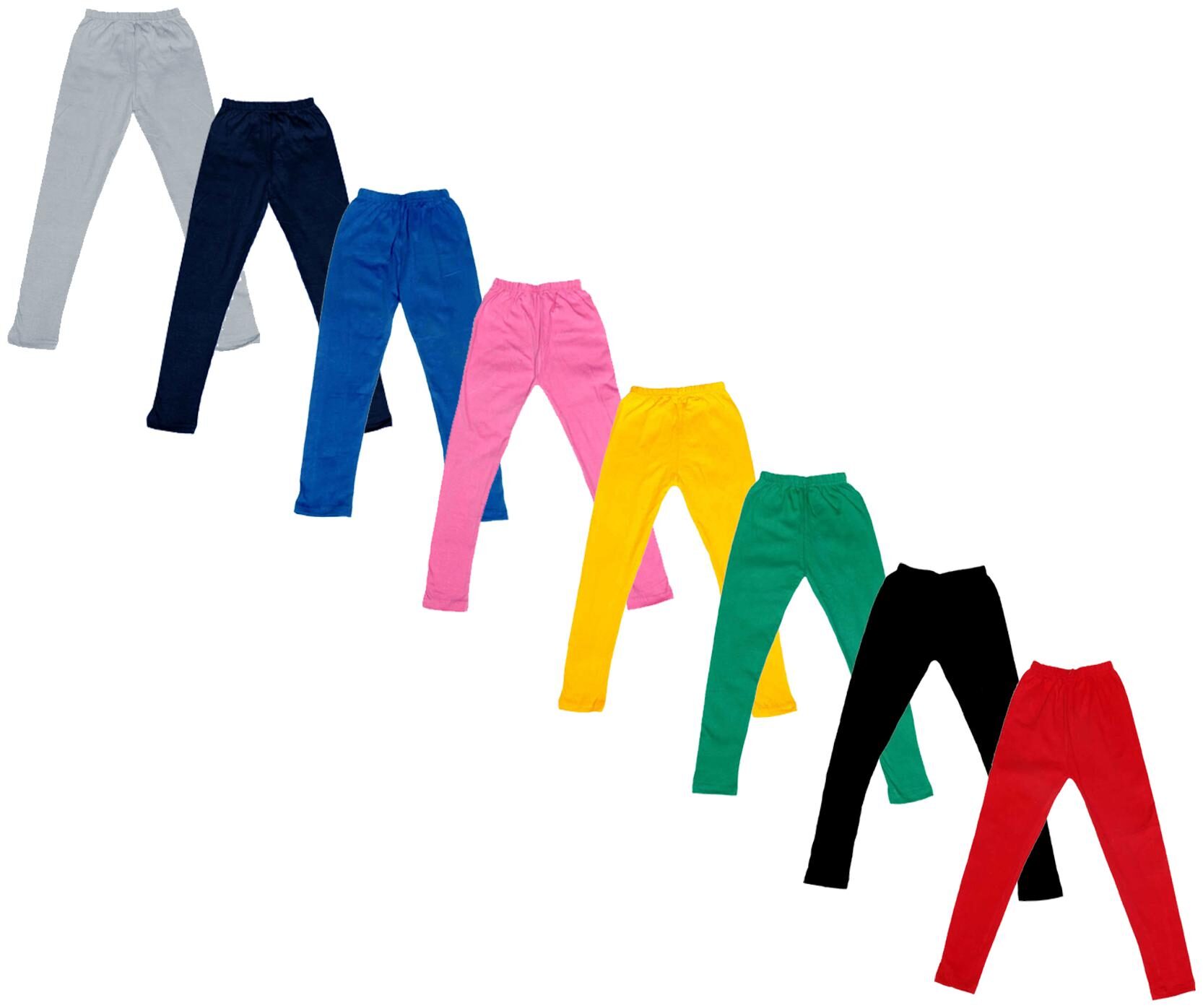 

Indiweaves Baby girl Cotton Solid Leggings - Multi